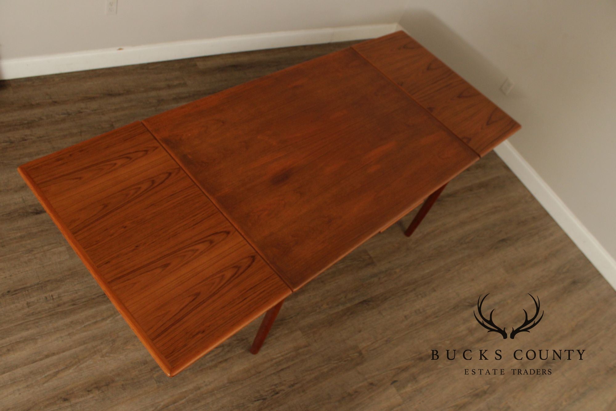 Danish Modern Teak Expandable Dining Table