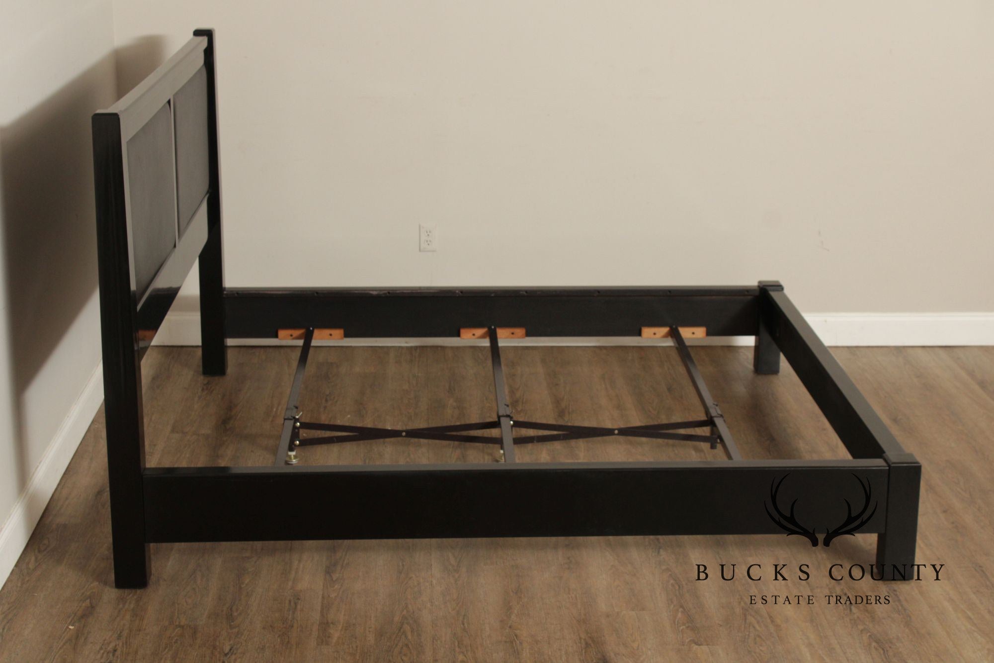 Stickley John Widdicomb Collection Ebonized King Panel Bed