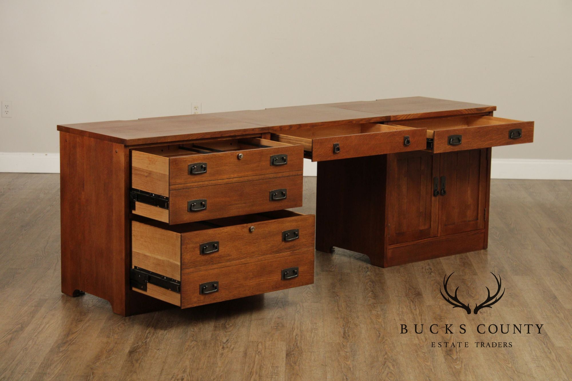 Stickley Mission Collection Oak Office Credenza