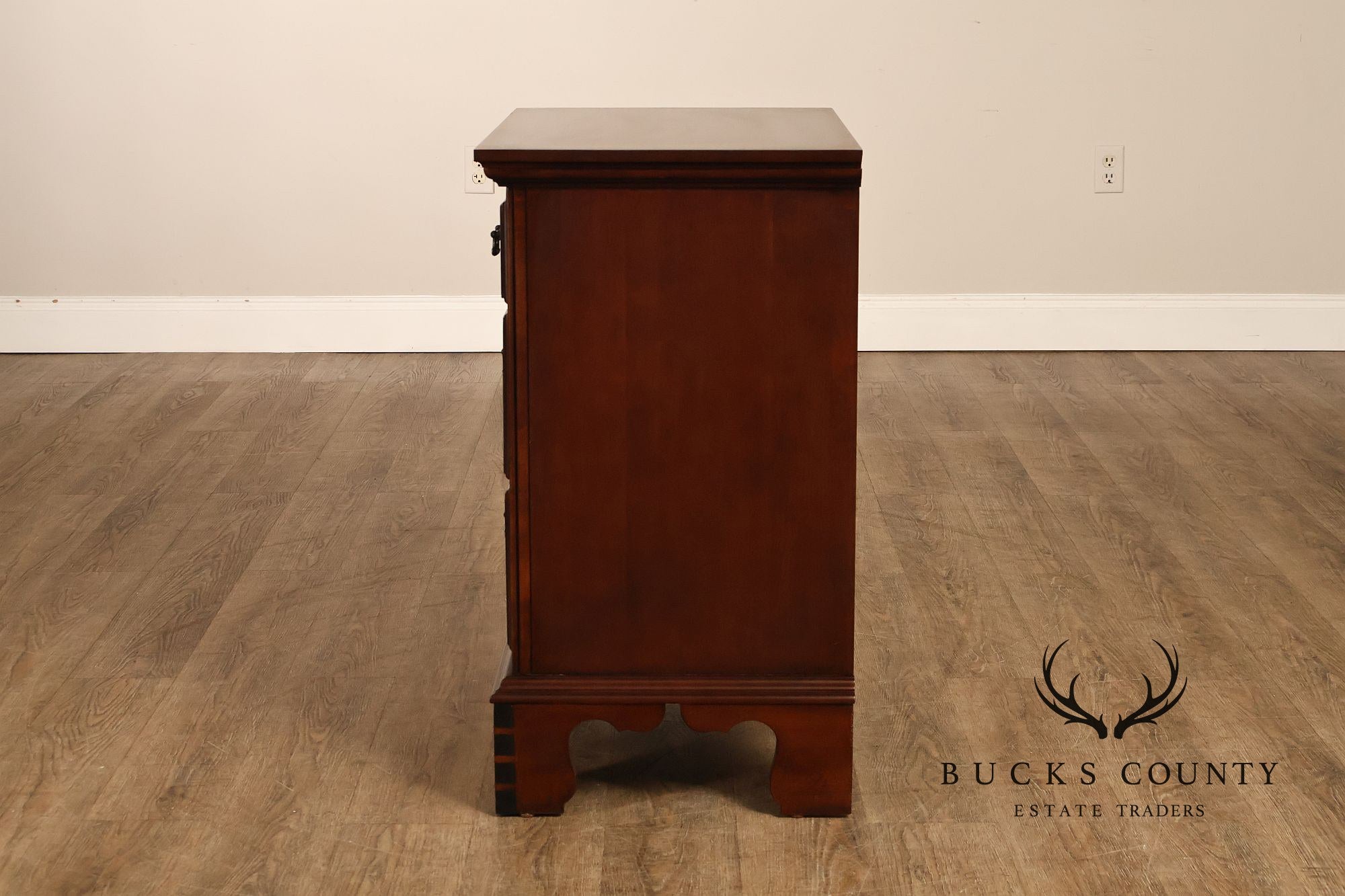 Pennsylvania House Chippendale Style Pair of Cherry Nightstands