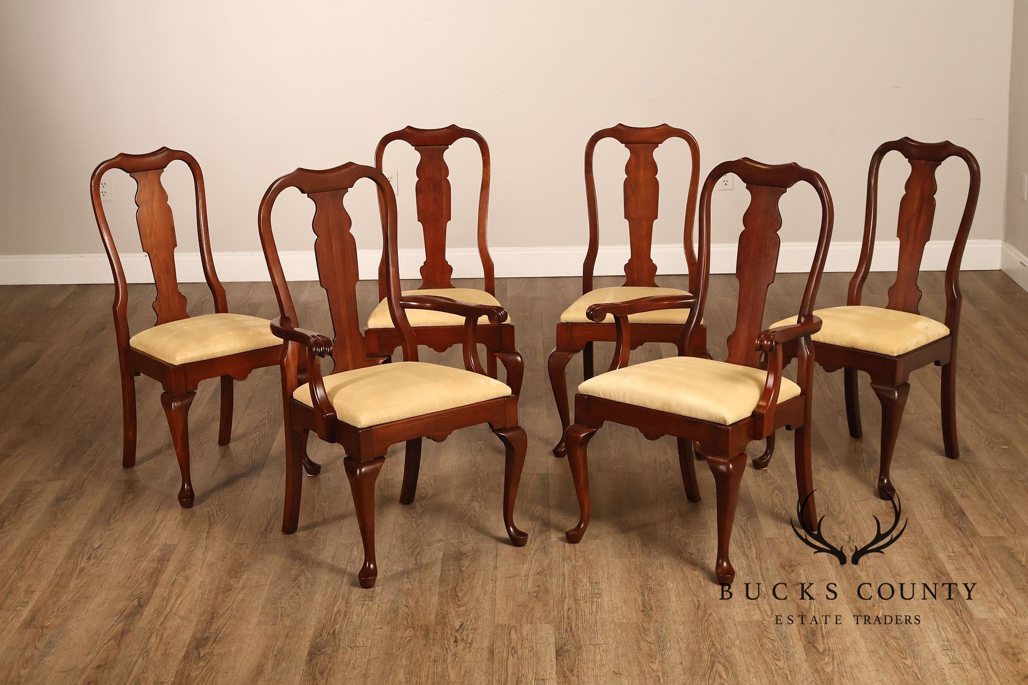 Pennsylvania House Set Of 6 Queen Anne Dining Chairs