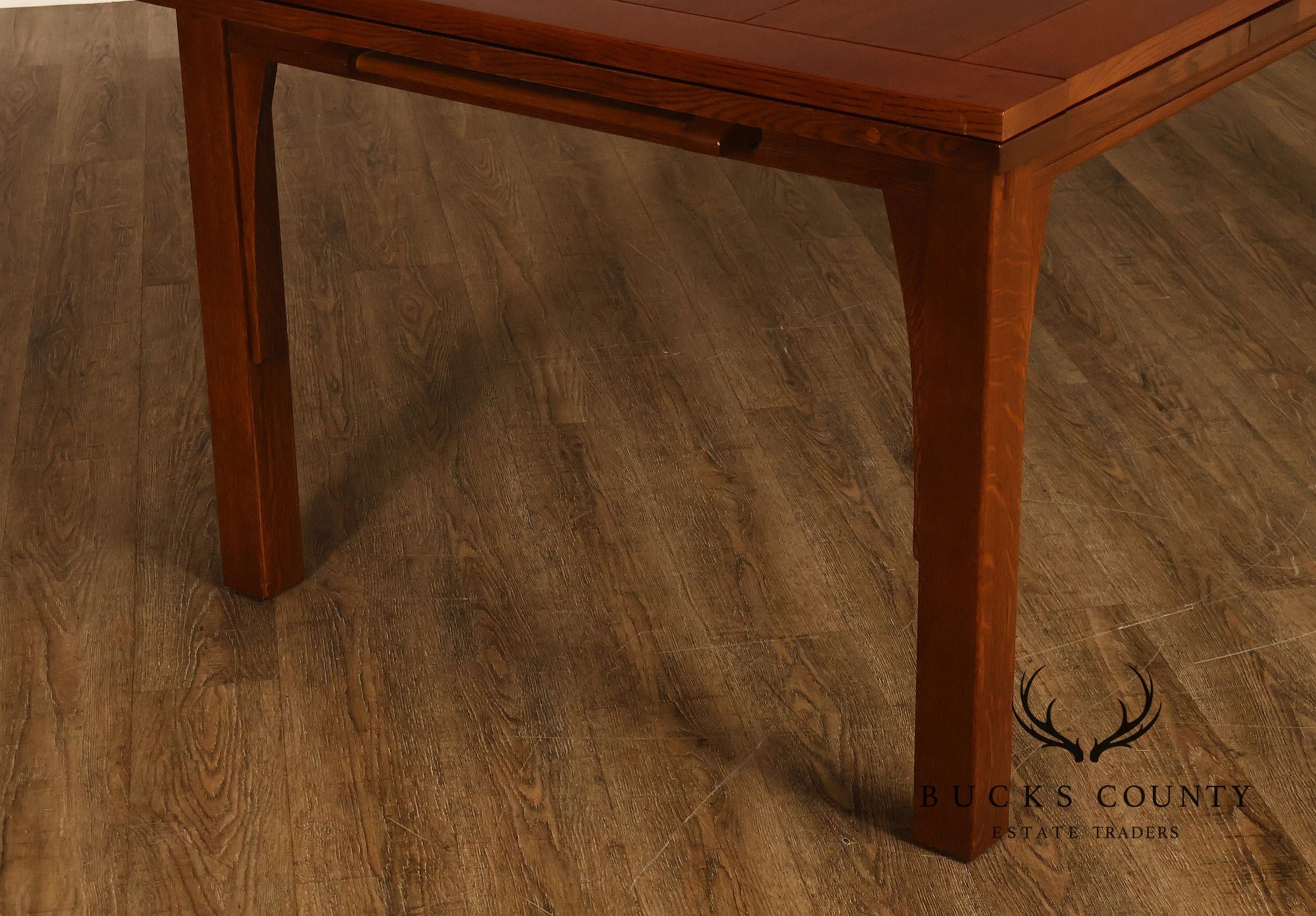 Stickley Mission Collection Oak Draw Top Extension Dining Table