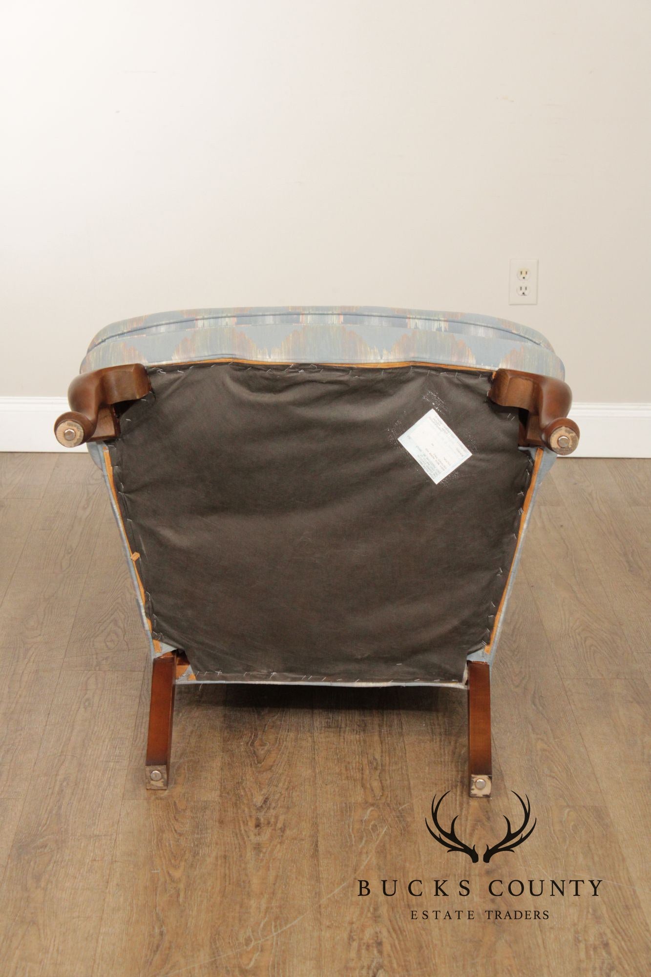 Ethan Allen Queen Anne Style Pair of Wingback Chairs