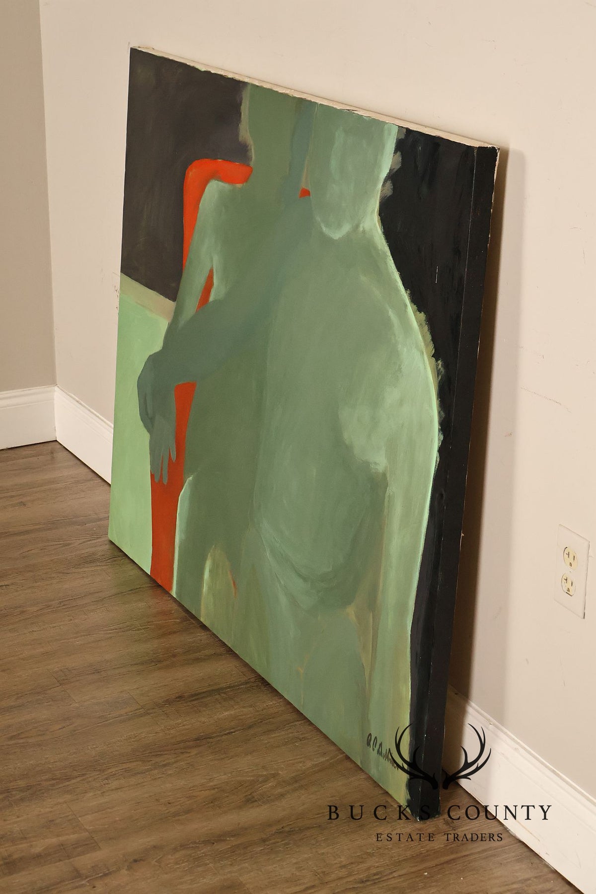 Anne Cooper Dobbins Oil Painting, Couple's Portrait