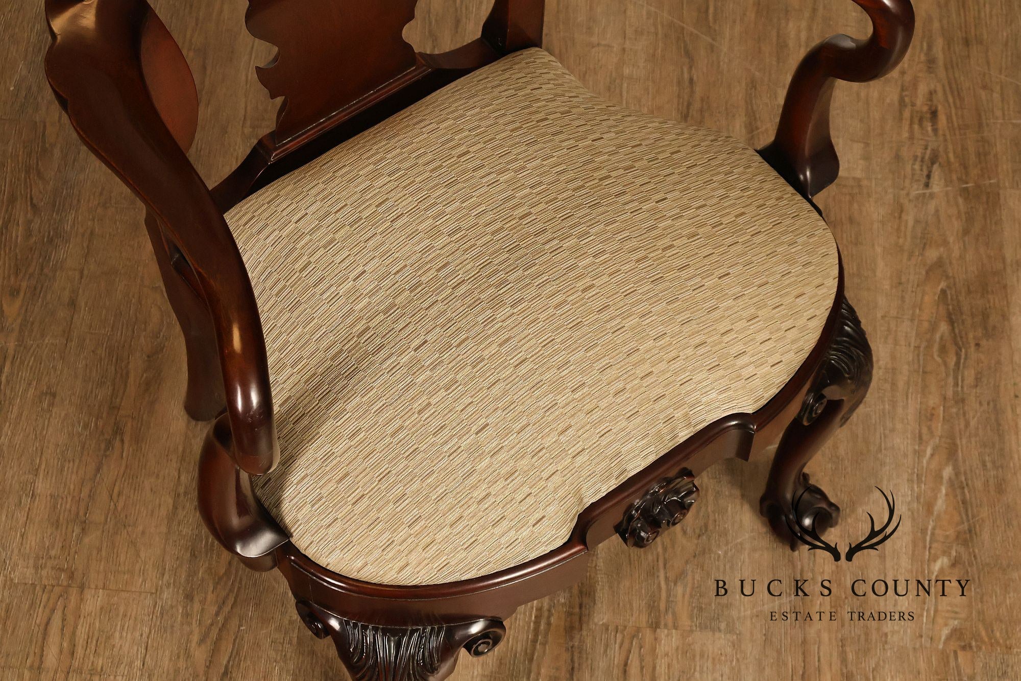 Kindel Winterthur Collection Pair of Mahogany Armchairs