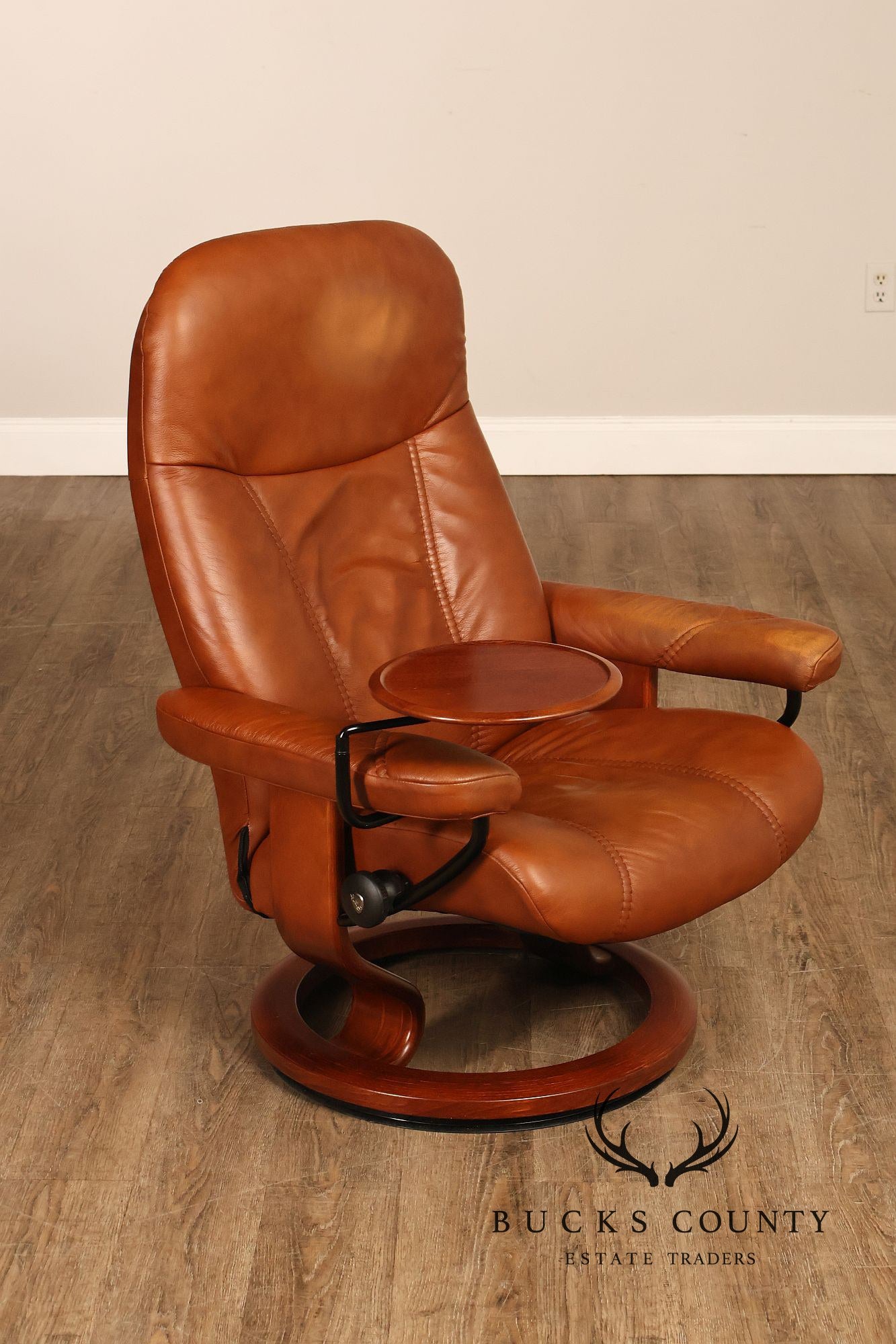 Ekornes Stressless Leather Recliner Chair And Ottoman