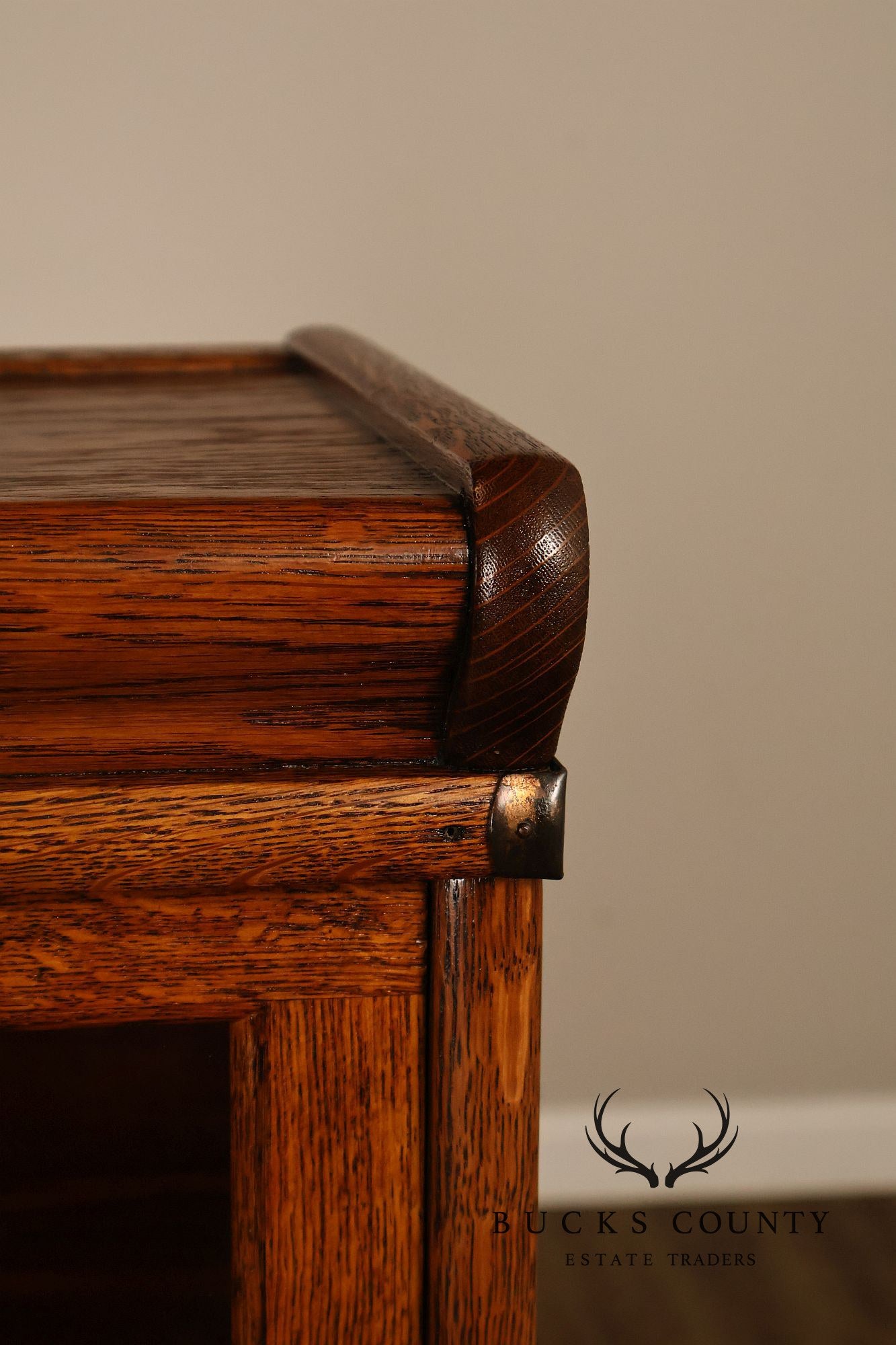 Antique Globe Wernicke Oak Four Stack Barrister Bookcase