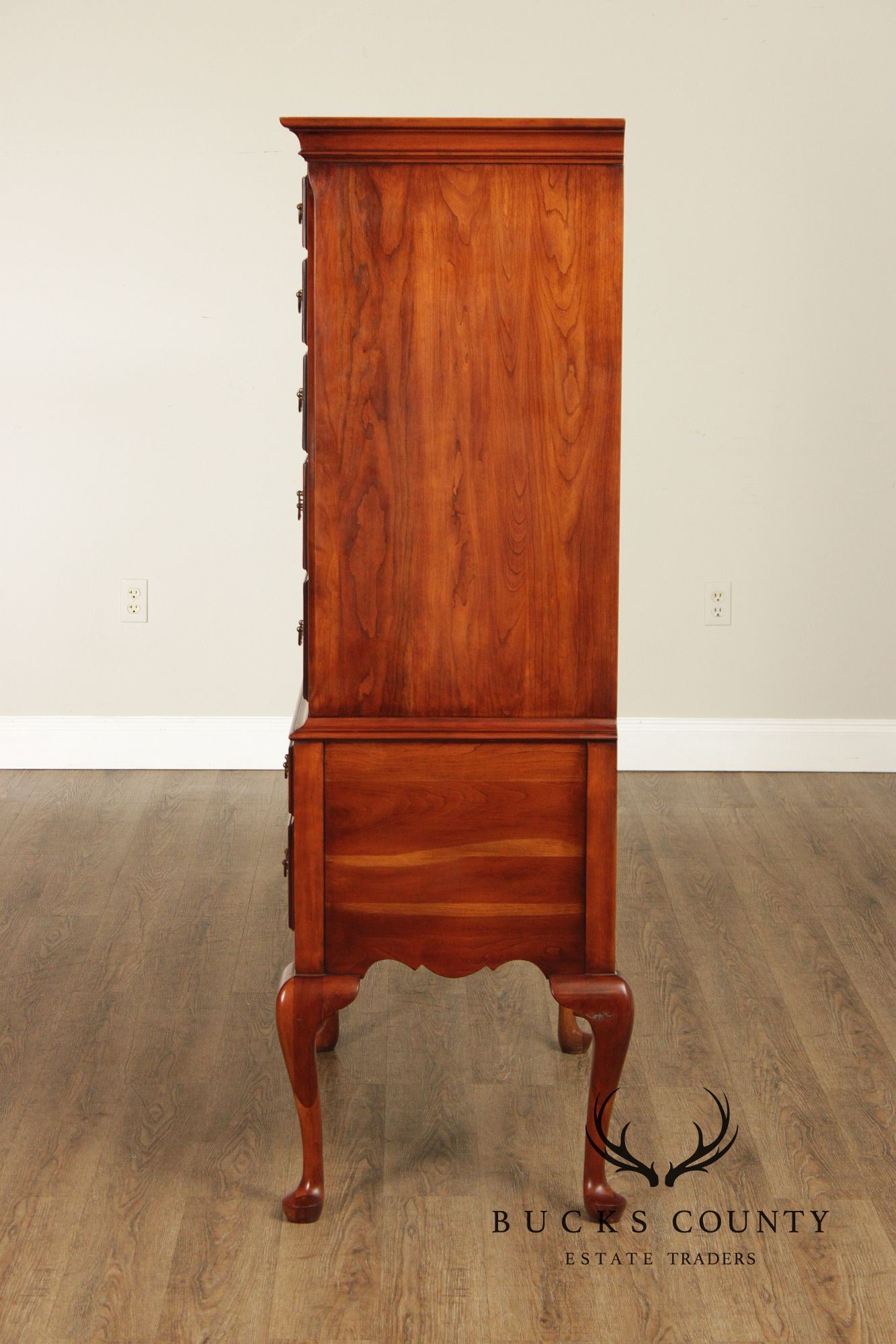 Statton Trutype Queen Anne Style Vintage Cherry Highboy