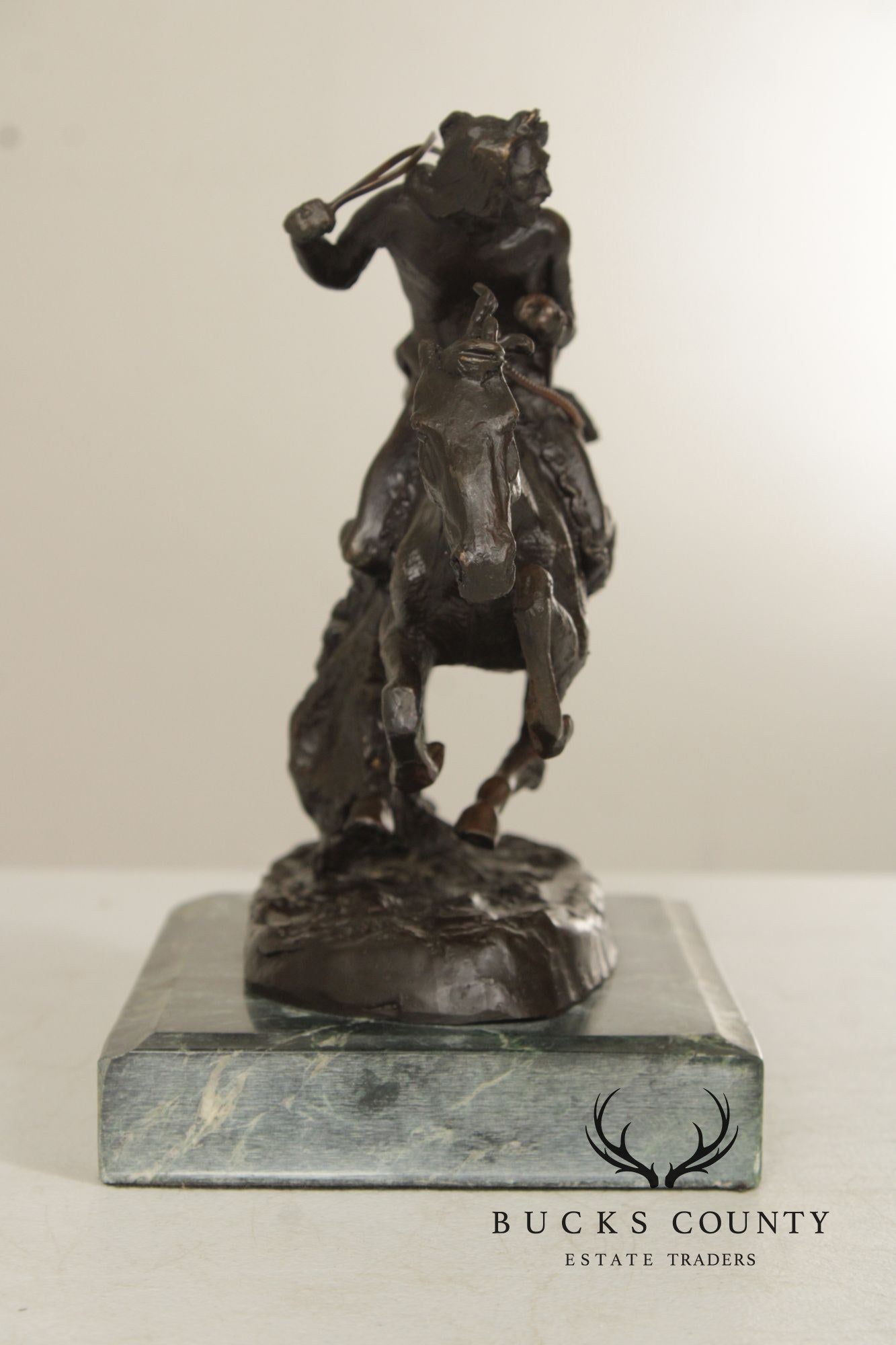 Frederic Remington Bronze Statue, 'Cheyenne'