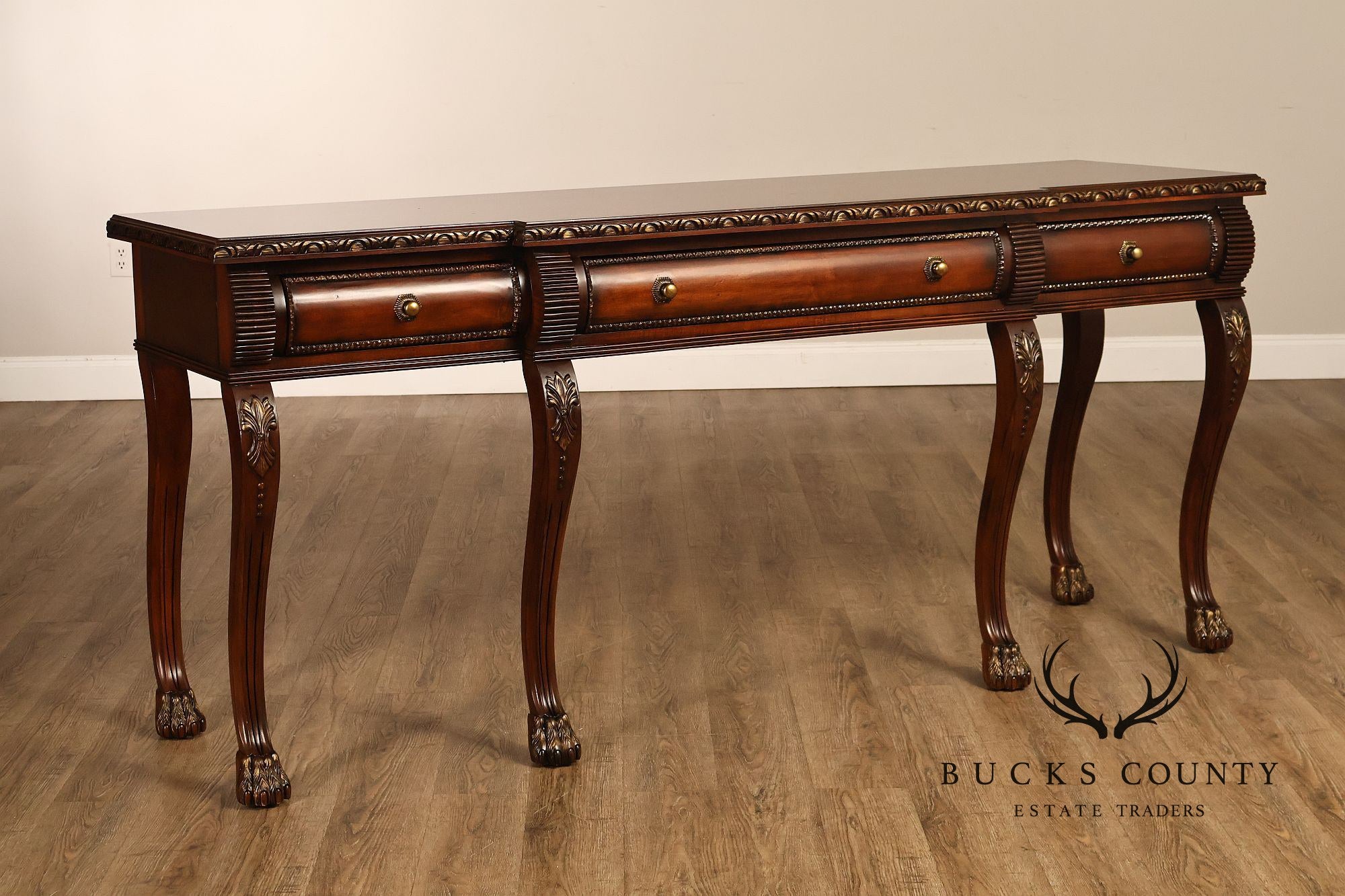 Century Furniture Georgian Style Mahogany Console Sideboard
