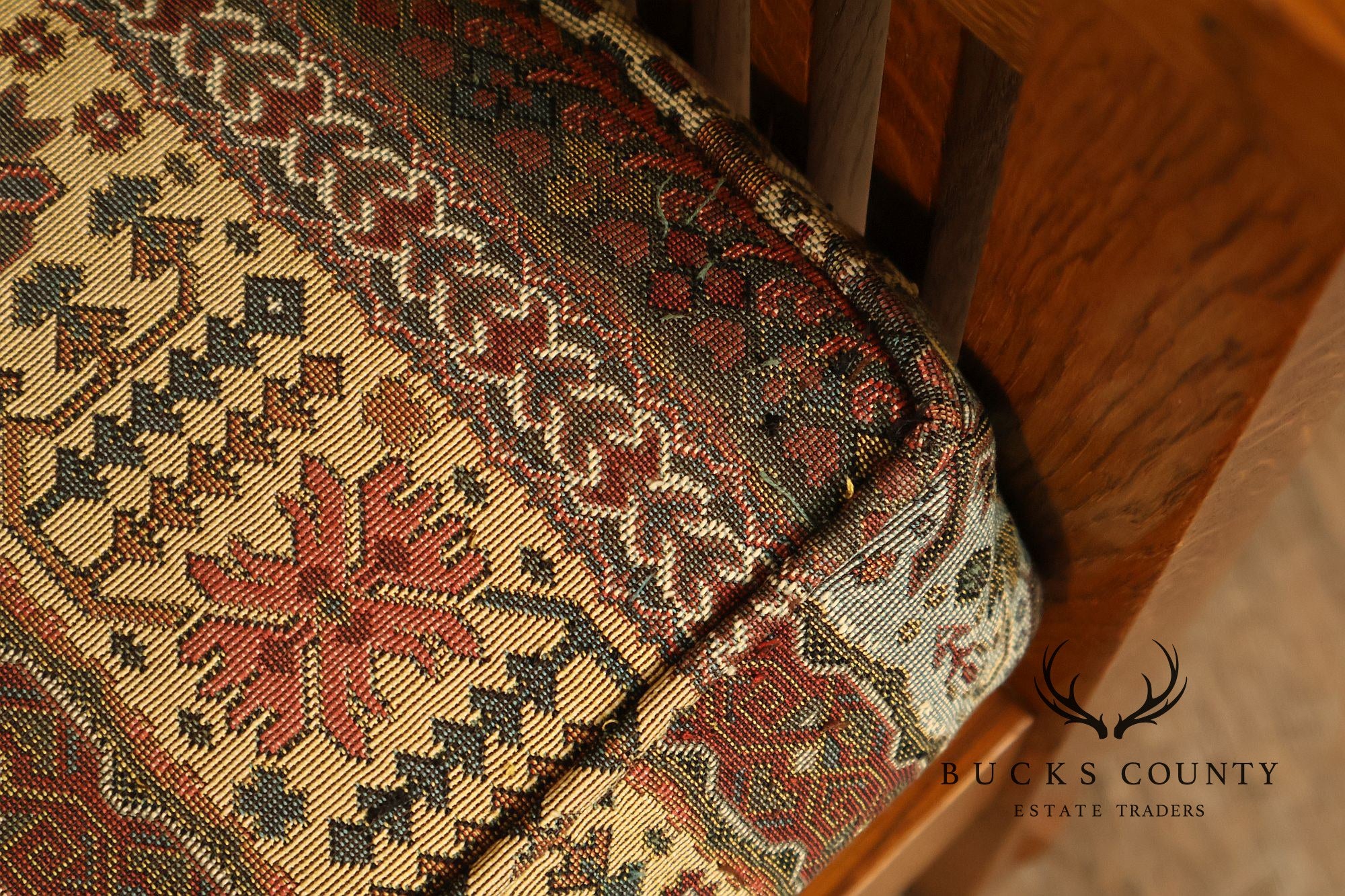 Stickley Mission Collection Oak Compact Morris Chair With Loose Cushions