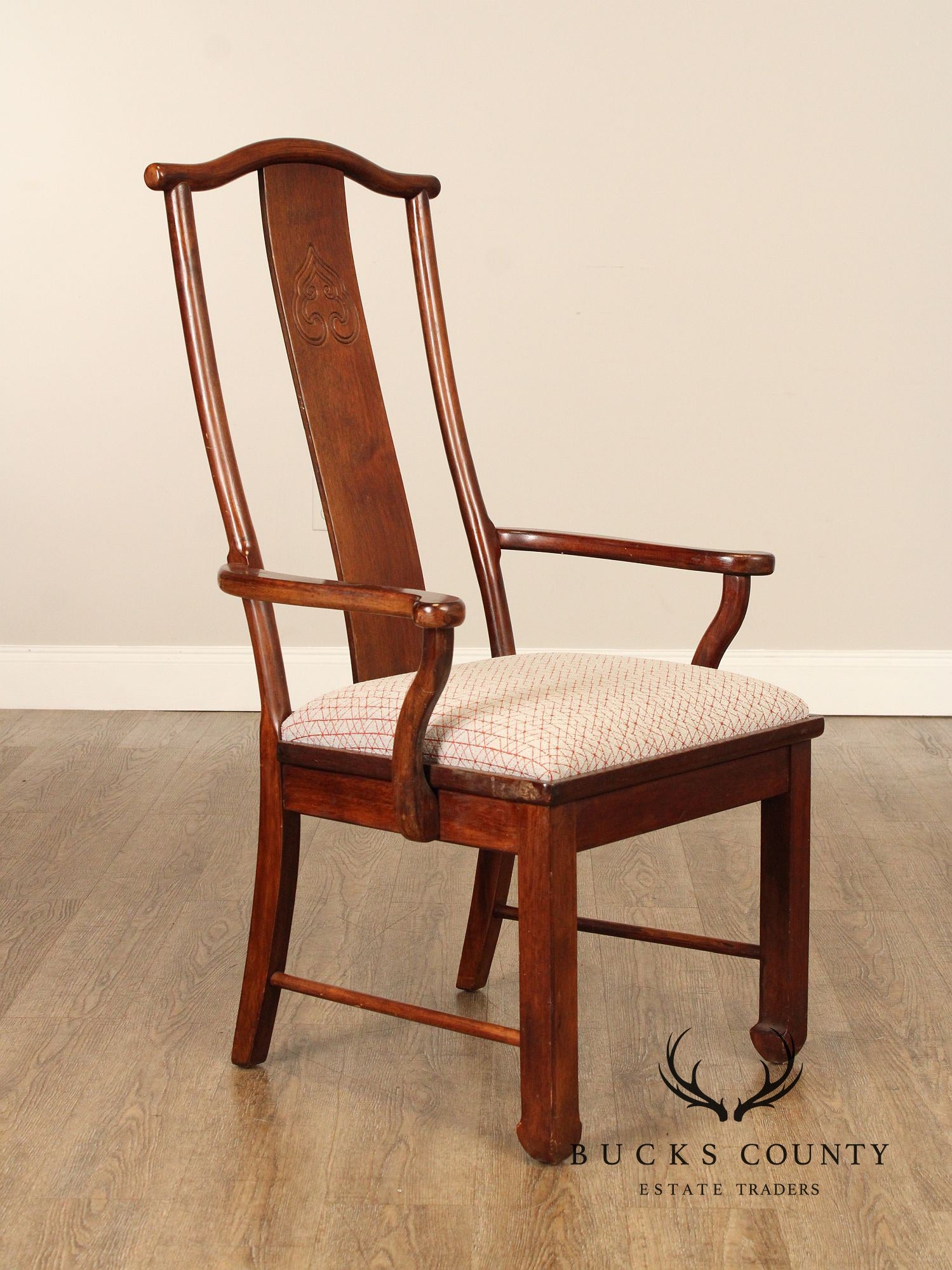 Bernhardt Chinese Style Set of Four Yoke Back Dining Chairs