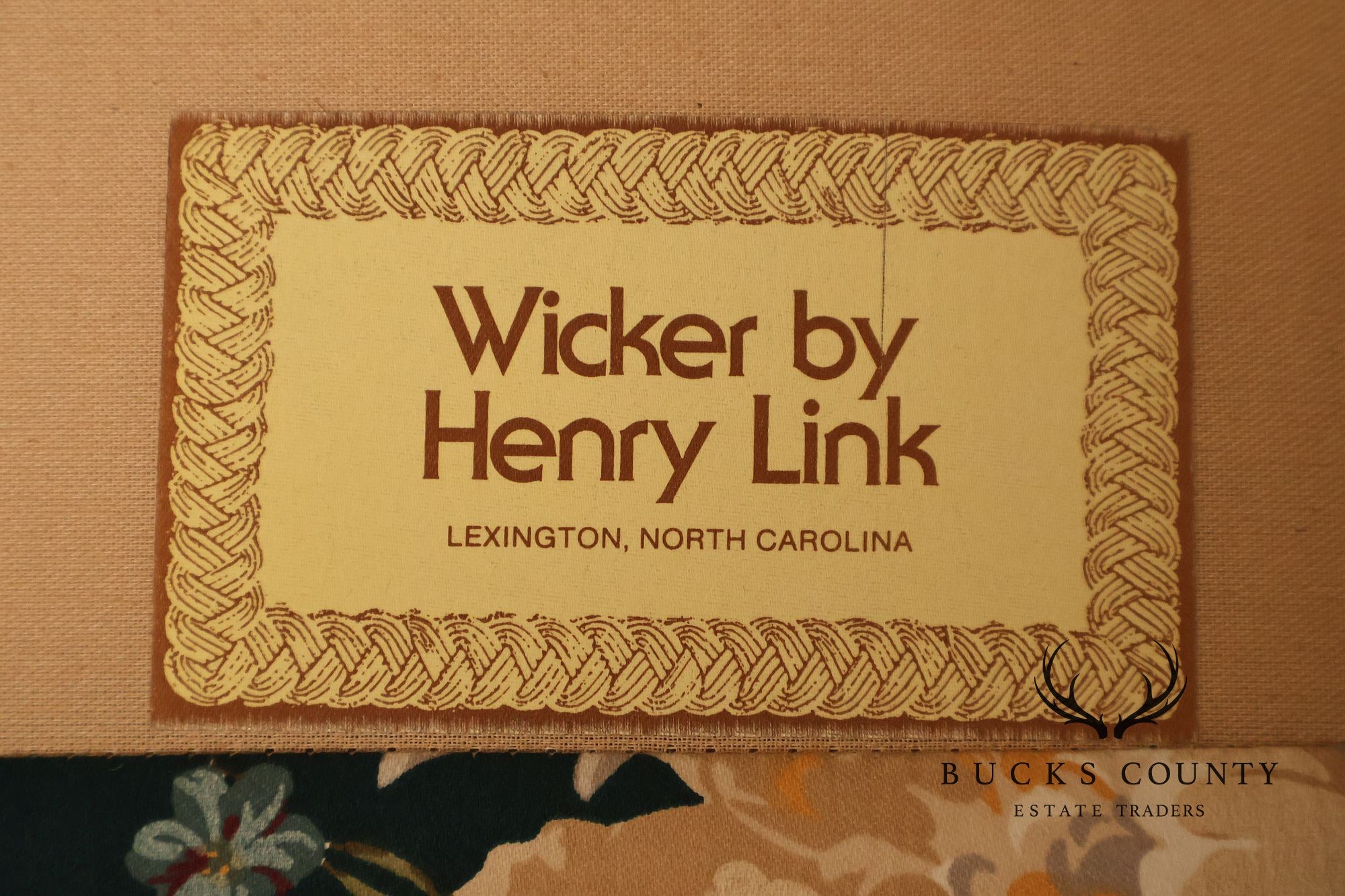 Lexington Henry Link Furniture Wicker Upholstered Lounge Chair