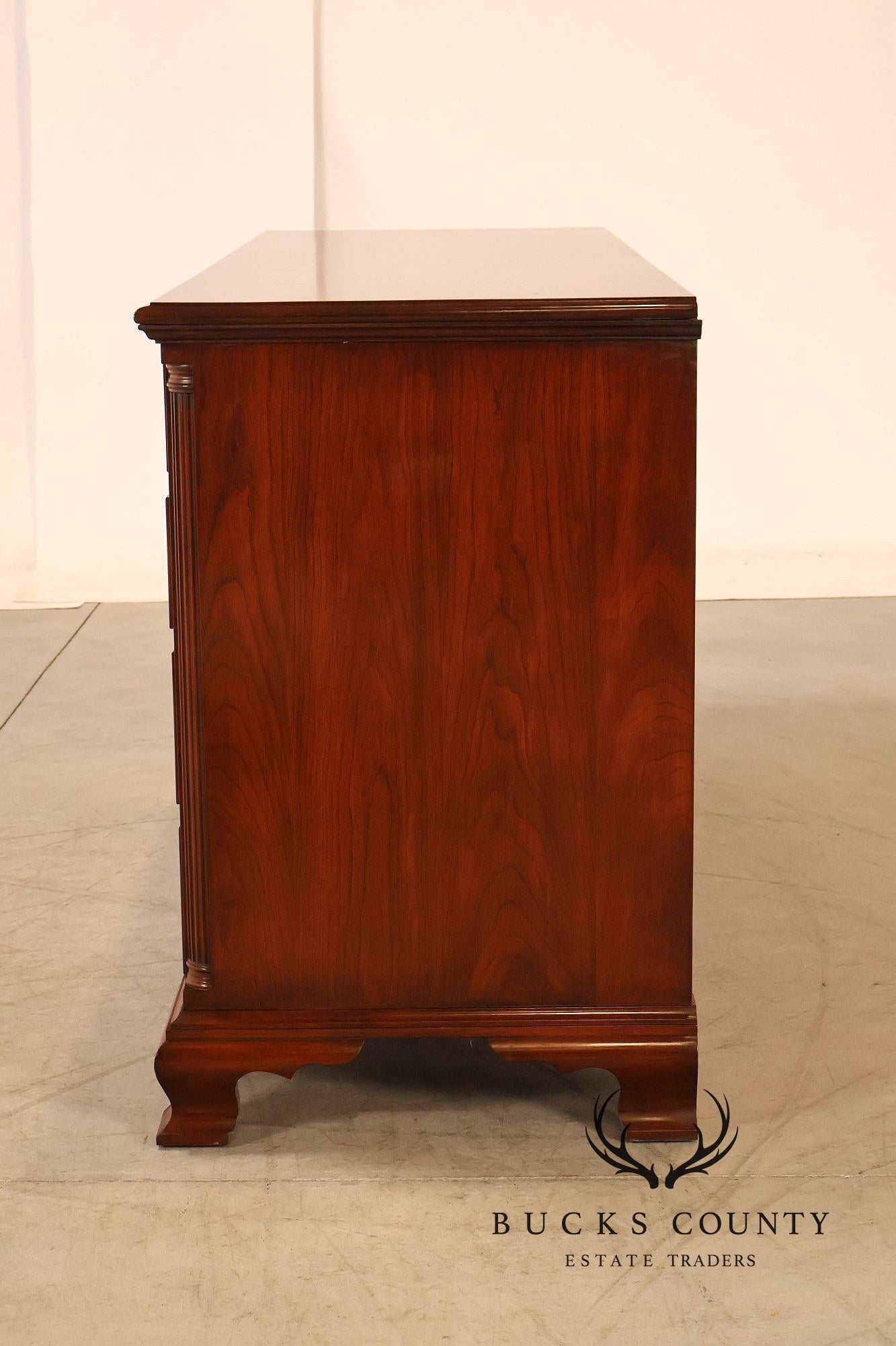 Henkel Harris Chippendale Style Cherry Double Dresser