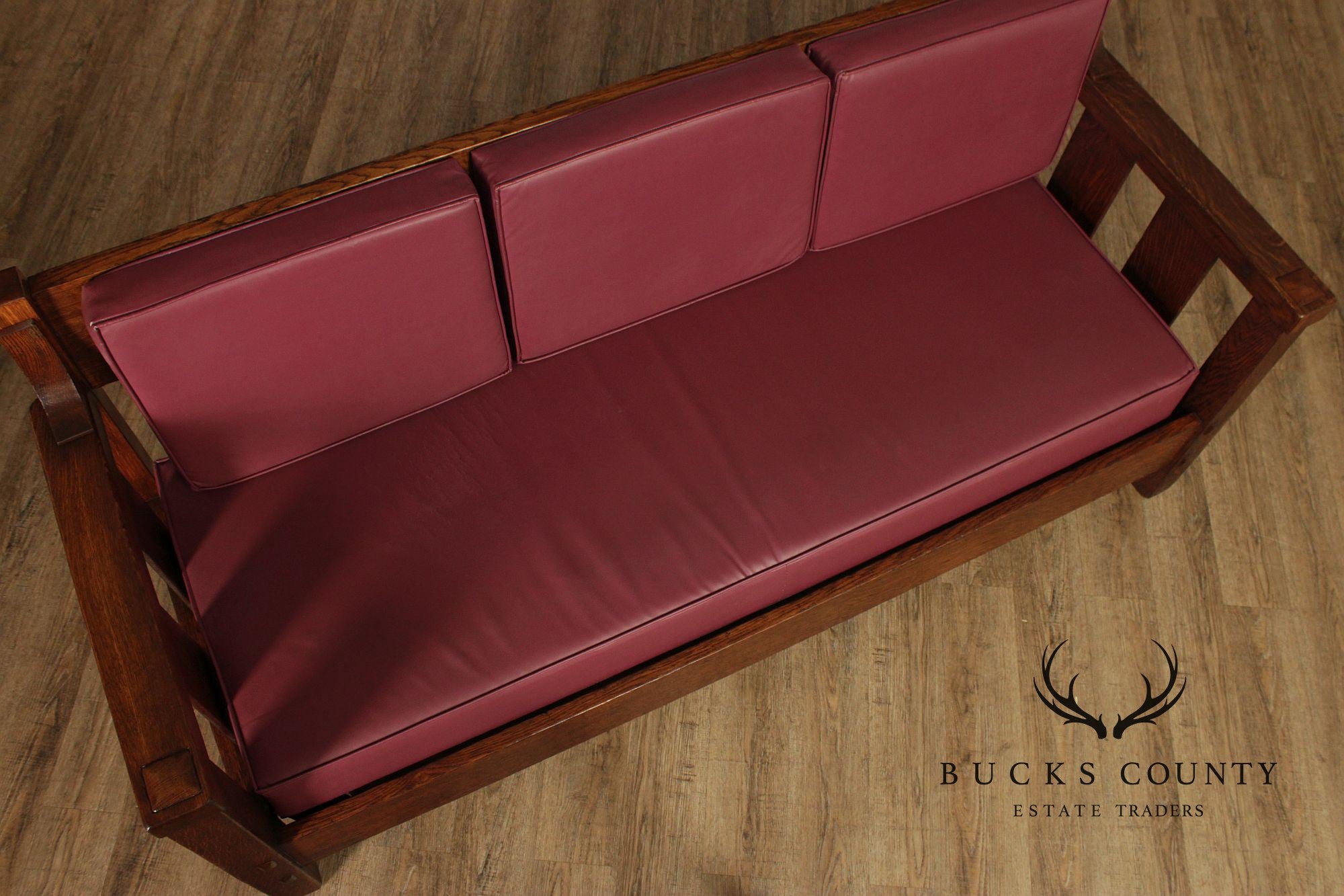 Lifetime Furniture Antique Mission Oak Sofa Settle