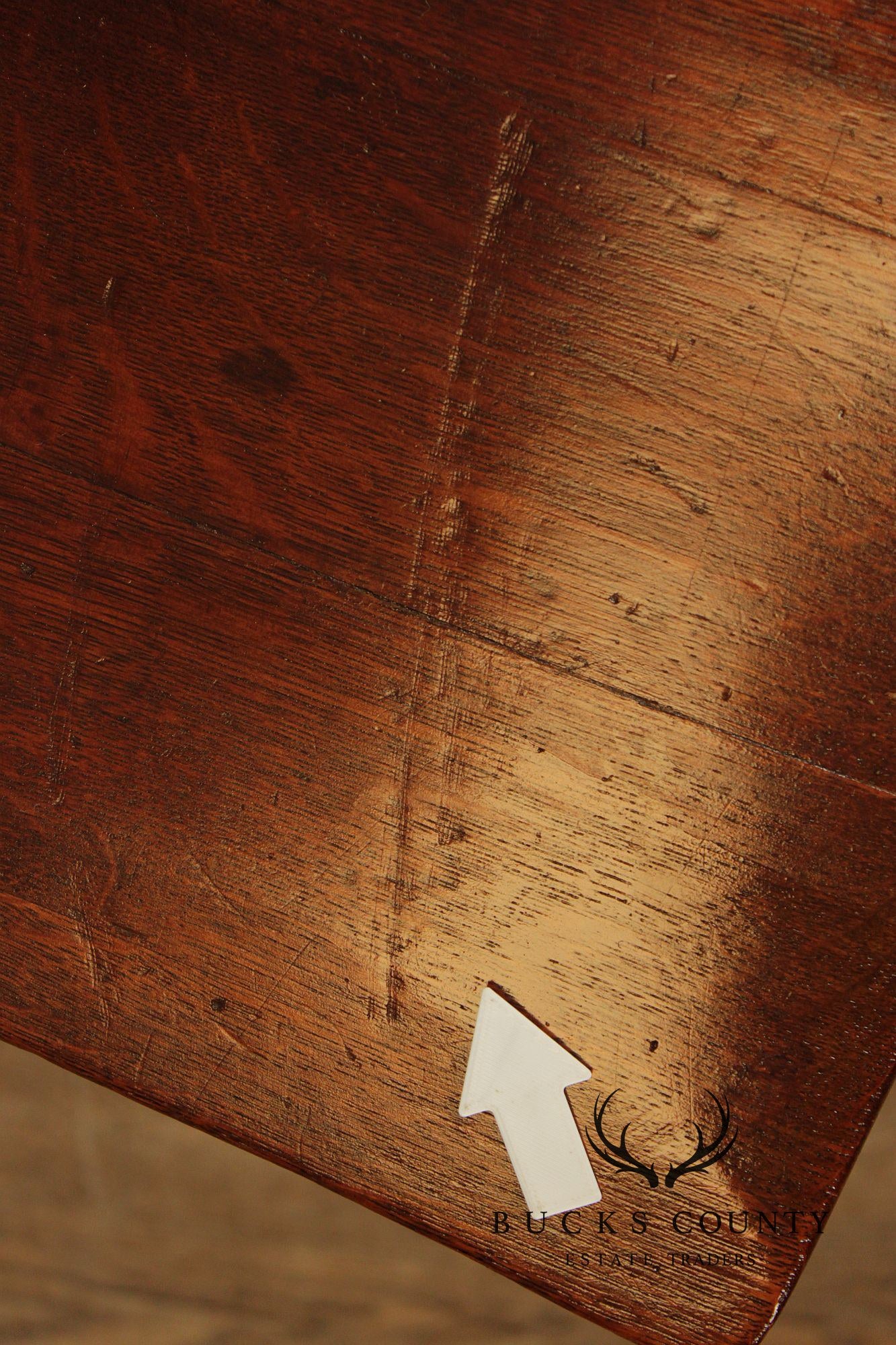 B.L. Marble Chair Antique Oak Swivel Clerk or Drafting Chair