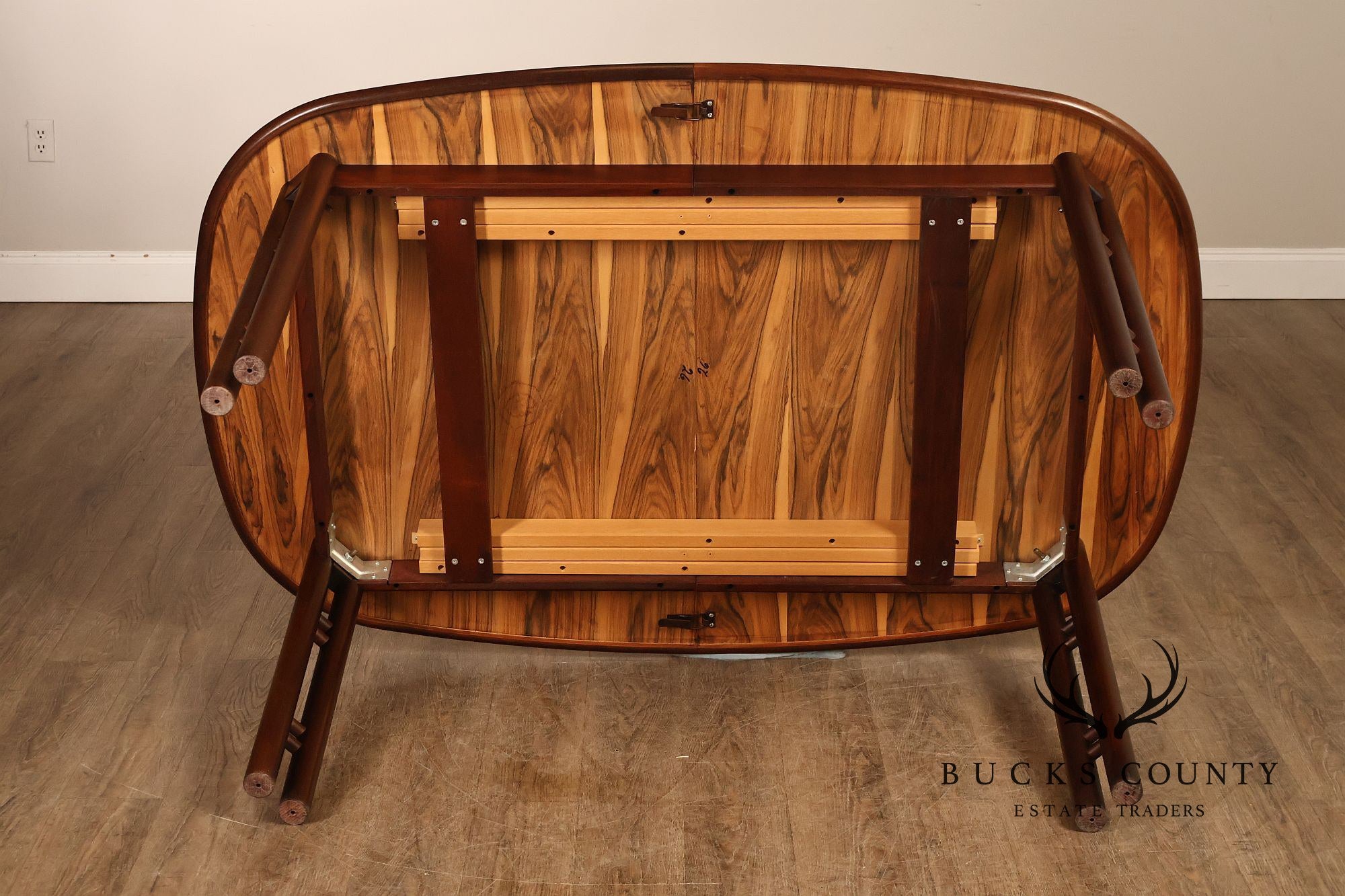 Danish Modern Rosewood Extension Dining Table With Two Leaves By Boltinge