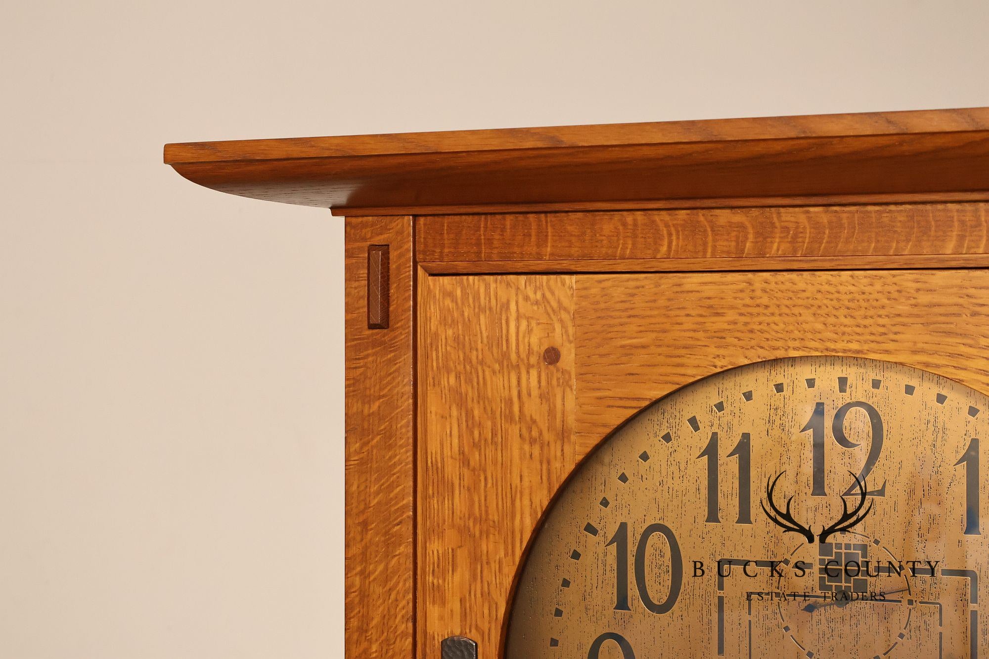 Stickley Mission Collection Oak Tall Case Clock