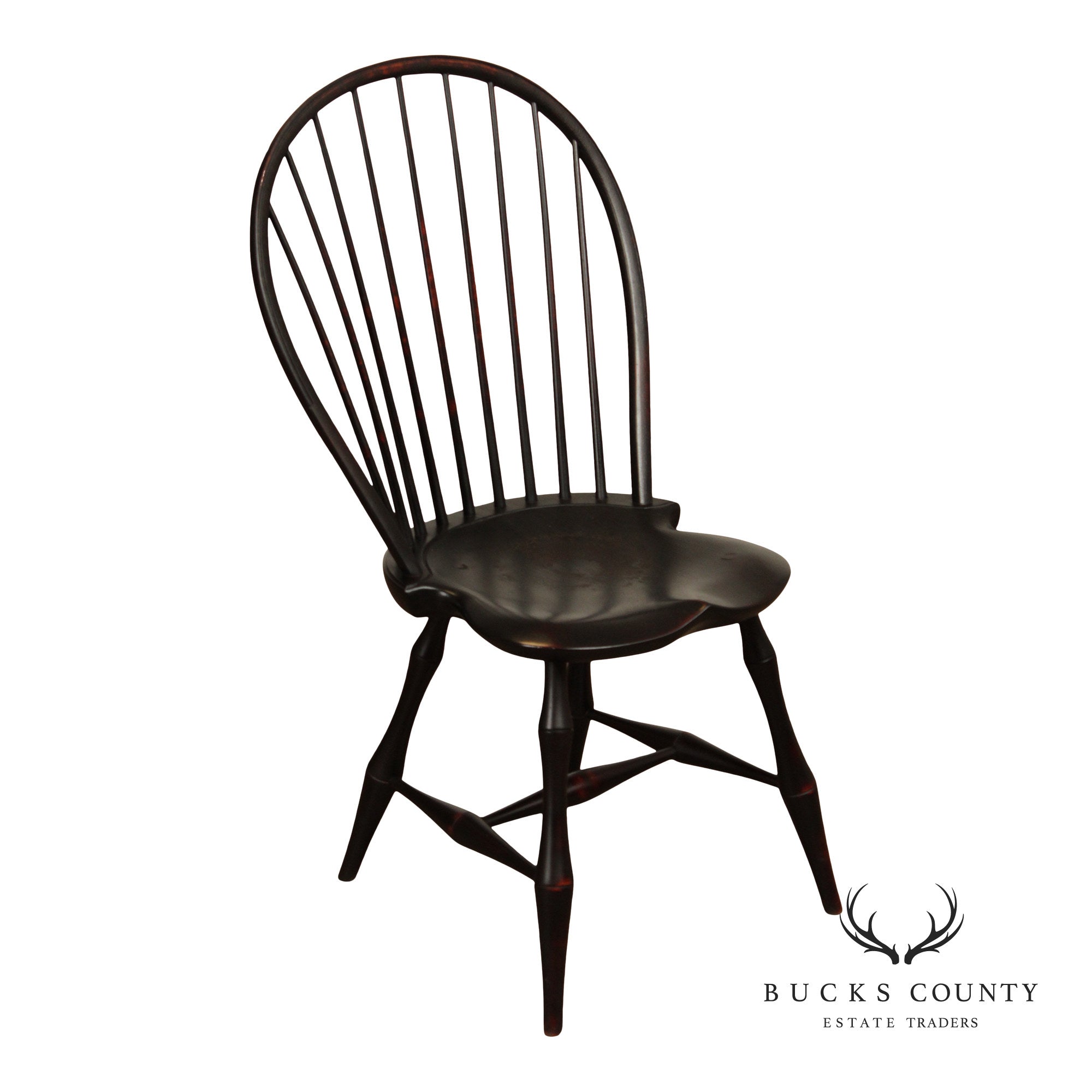 D.R. Dimes Ebonized Windsor Chair