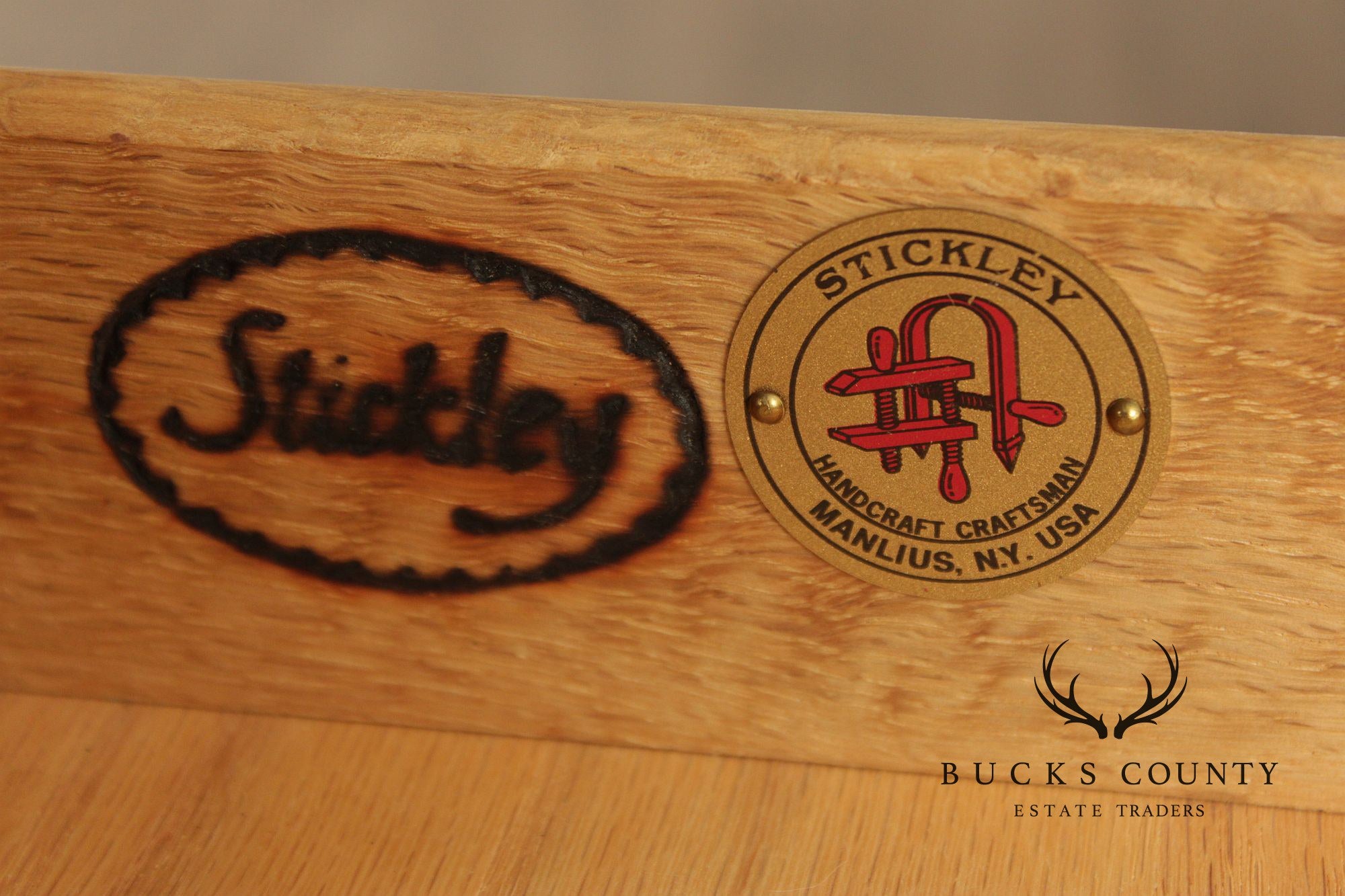 Stickley Mission Collection Oak Pair Of Cabinet Nightstands