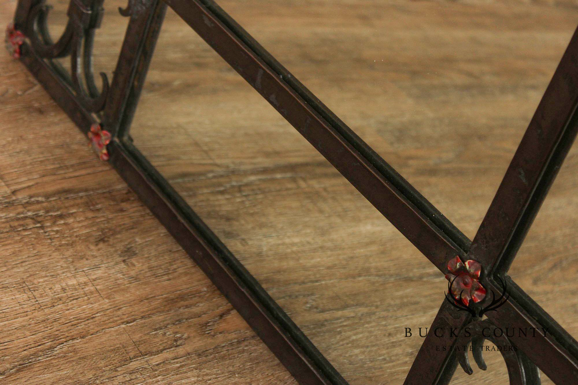 Spanish Colonial Style Wrought Iron Wall Mirror