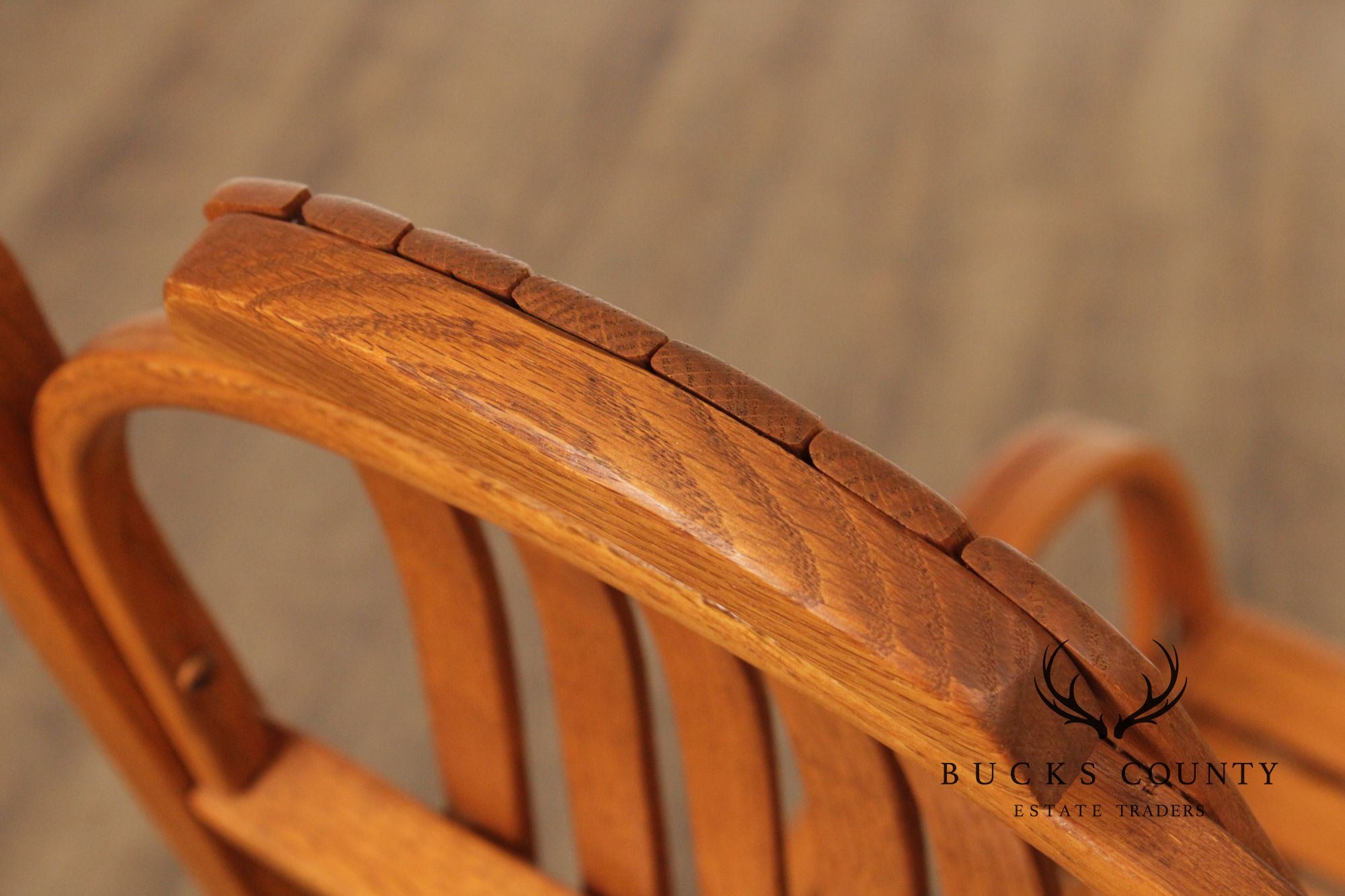 Adirondack Style Oak Bentwood Rocker