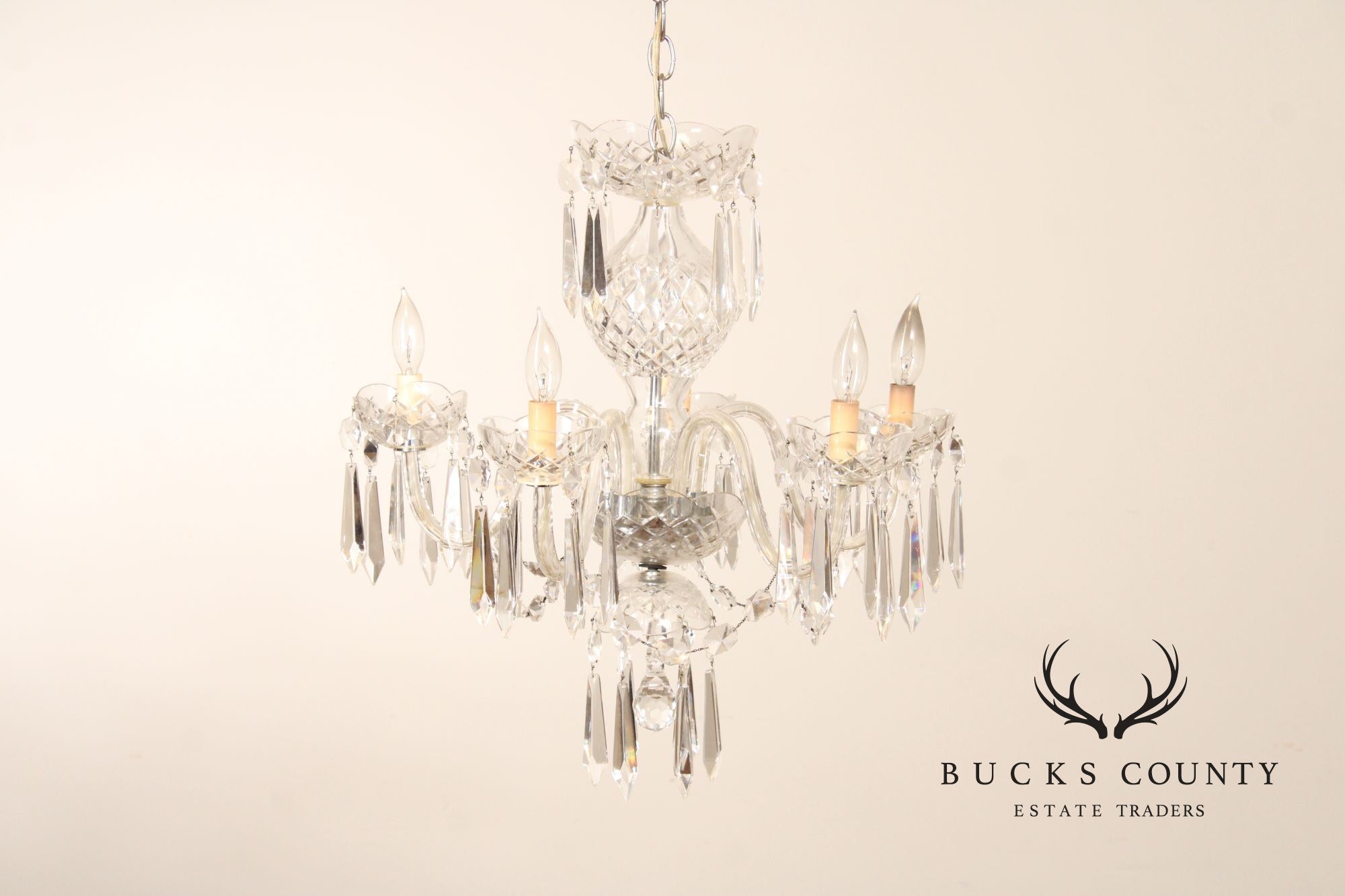 Waterford Crystal Five Light Chandelier
