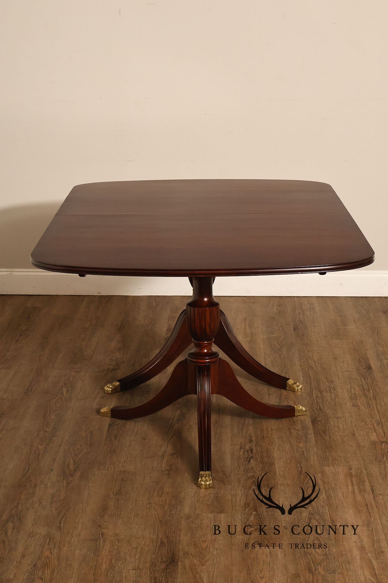 Henkel Harris Double Pedestal Mahogany Dining Table