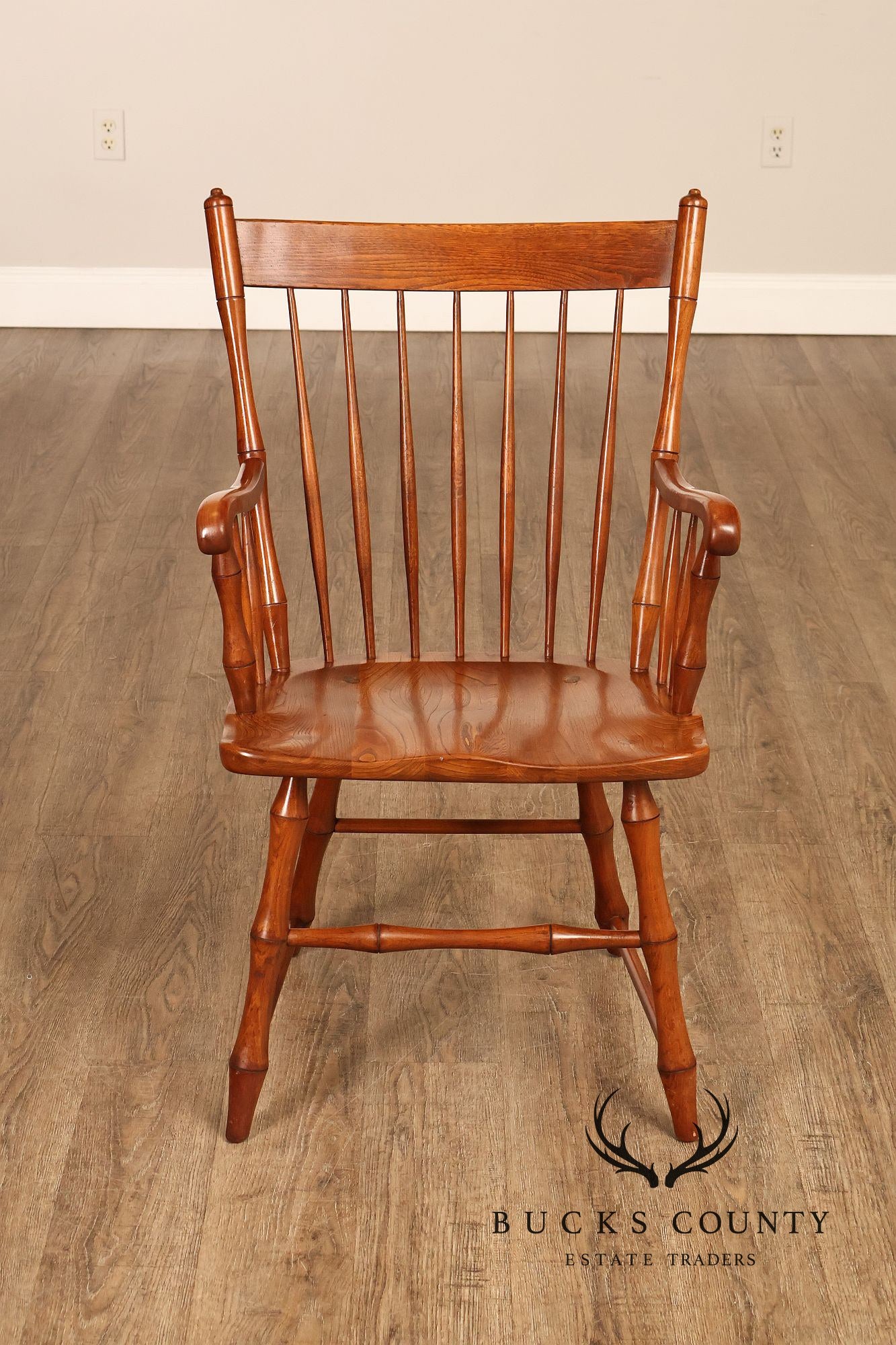 Harden Oak and Cherry Windsor Armchair