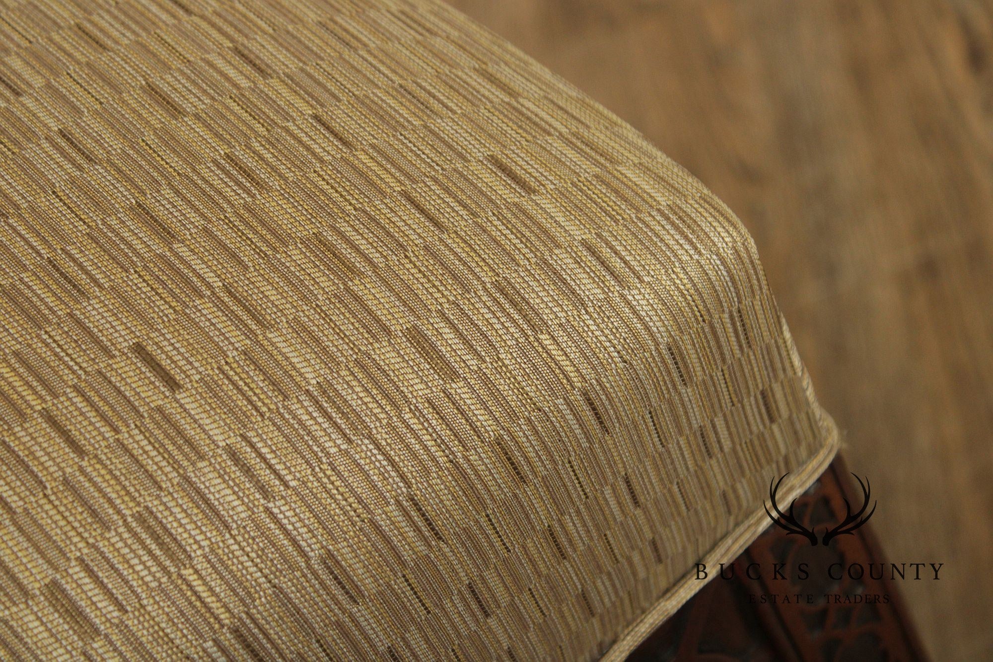Chinese Chippendale Style Pair of Mahogany Stools