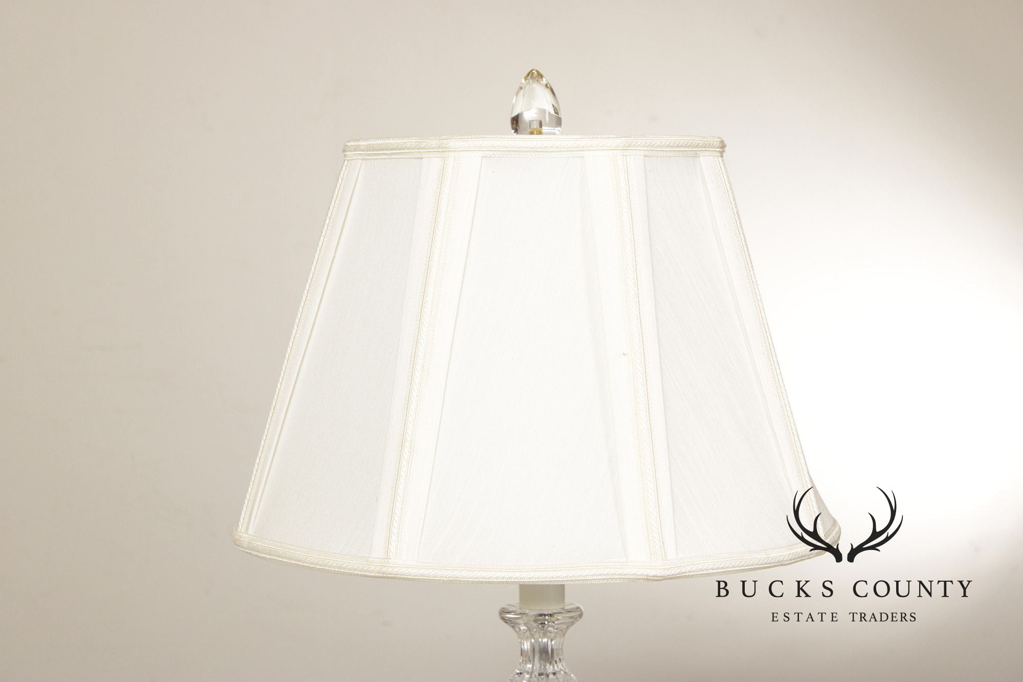 Bradburn Gallery Contemporary Pair of Glass and Lucite Table Lamps