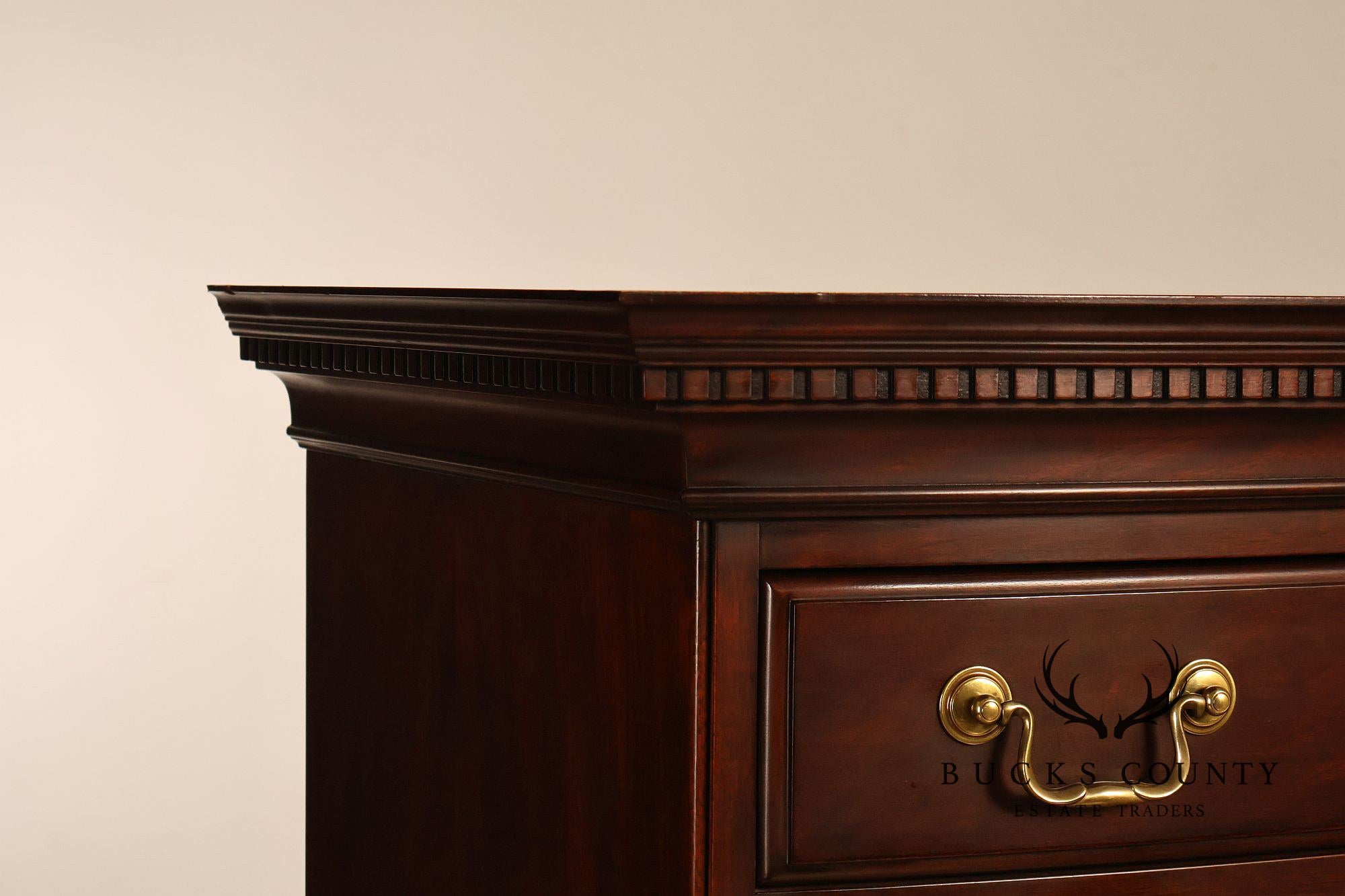 Henkel Harris Mahogany Bowfront Tall Chest