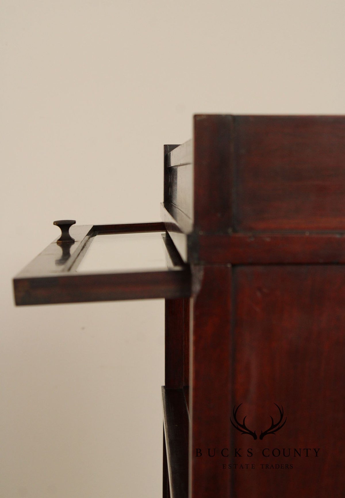 Vintage Mahogany Three-Stack Barrister Bookcase