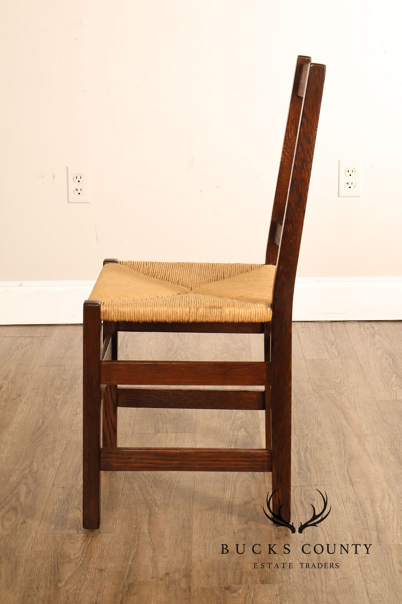 Antique L. & J.G. Stickley Arts And Crafts Oak Side Chair #370