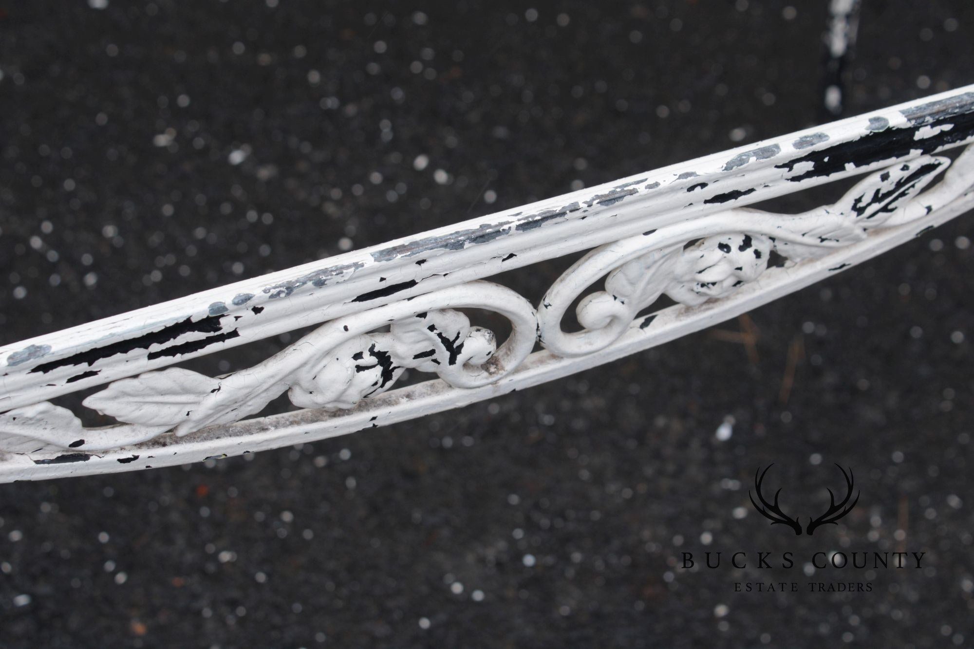 Vintage Five-Piece Wrought Iron Patio Dining Set