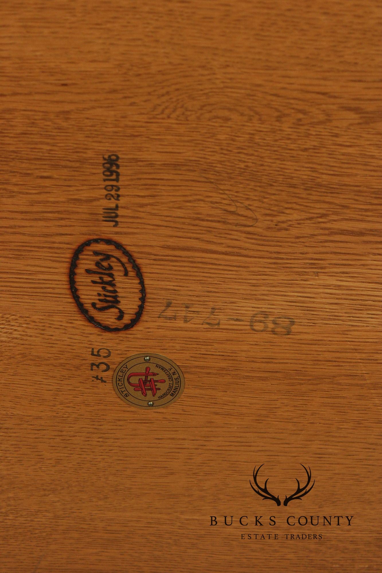 Stickley Mission Collection Oak Spindle Lamp Table