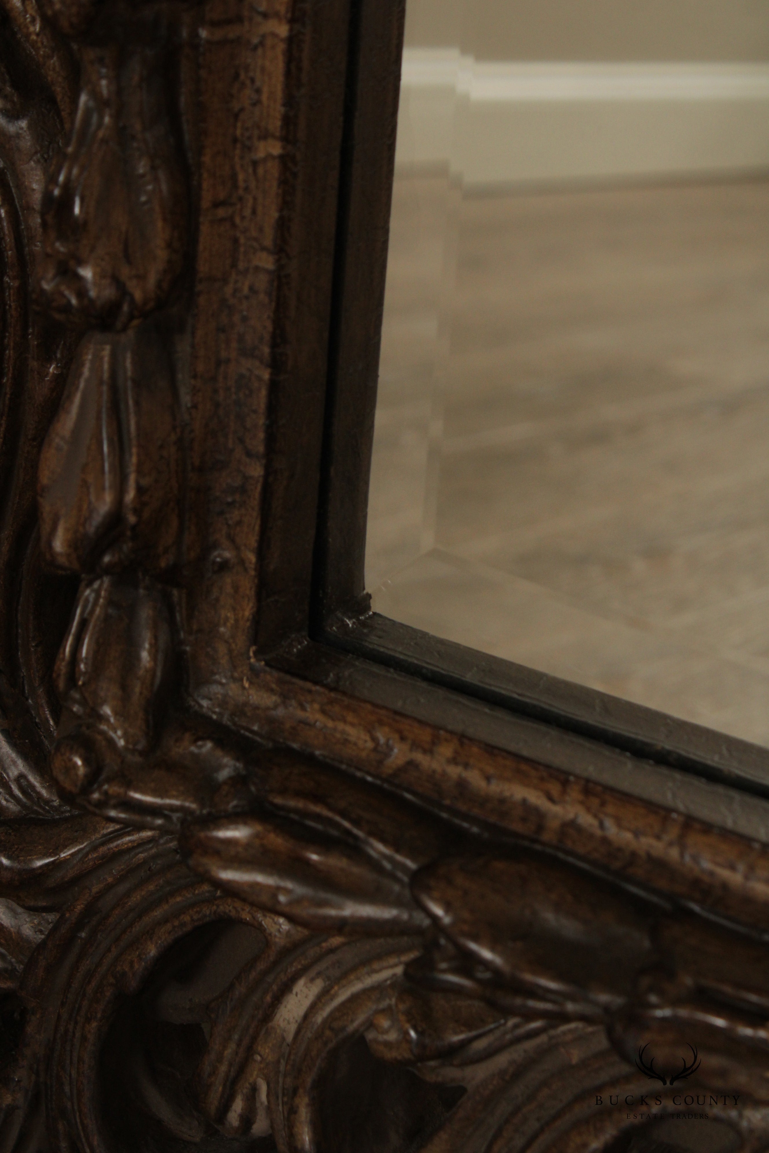 Timeless Reflections Rococo Style Carved Wall Mirror