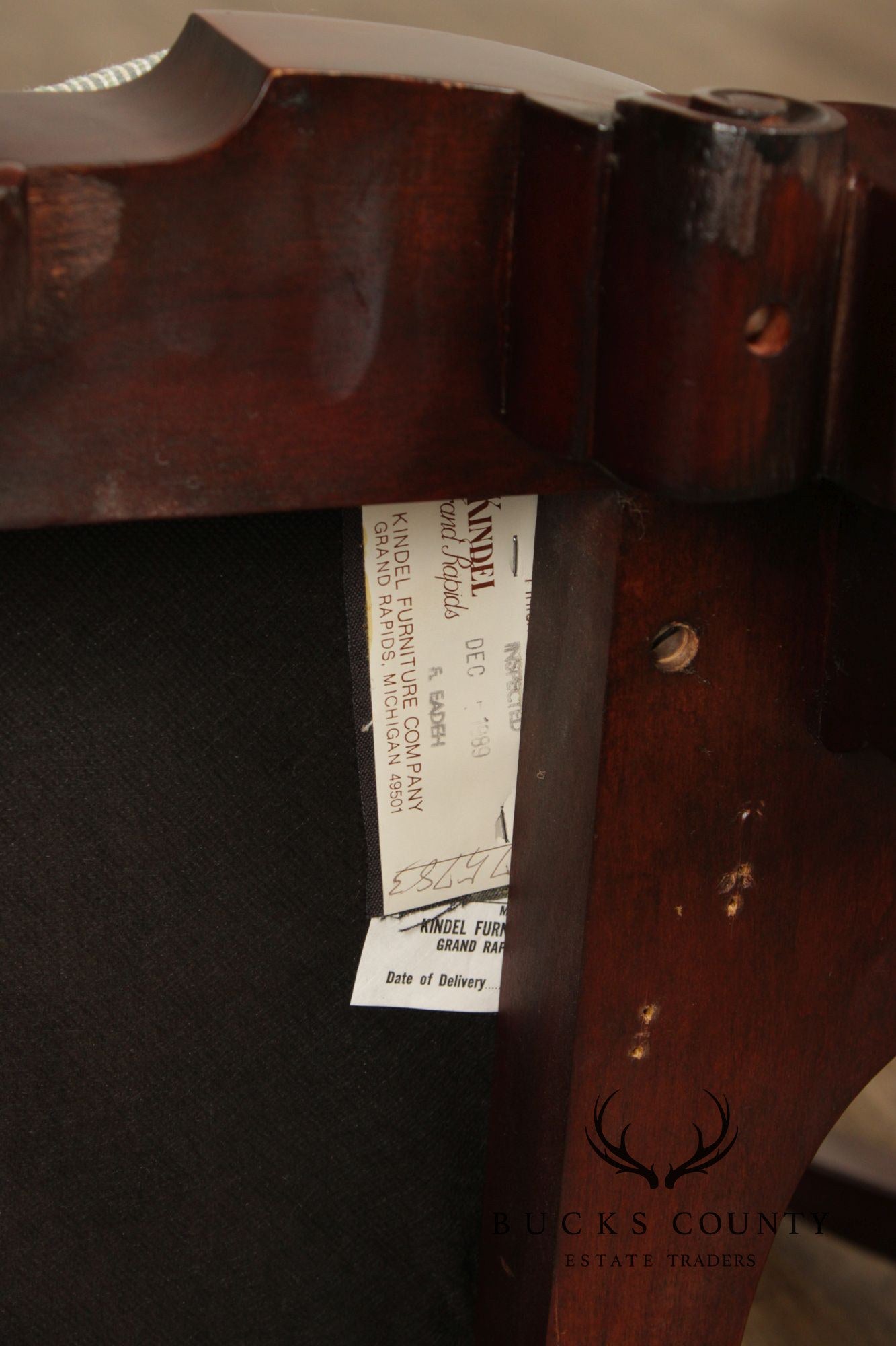 Kindel Winterthur Collection Set of Eight Mahogany Dining Chairs