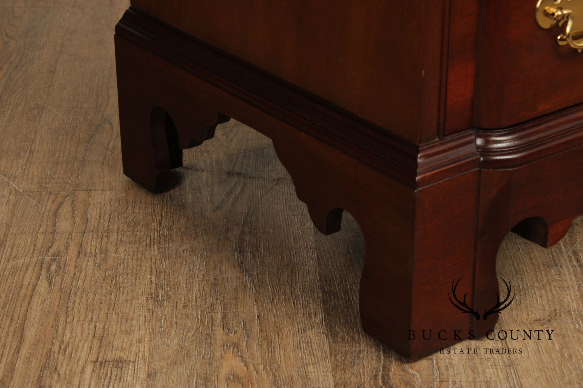 Councill Craftsmen Chippendale Style Mahogany Blockfront Chest