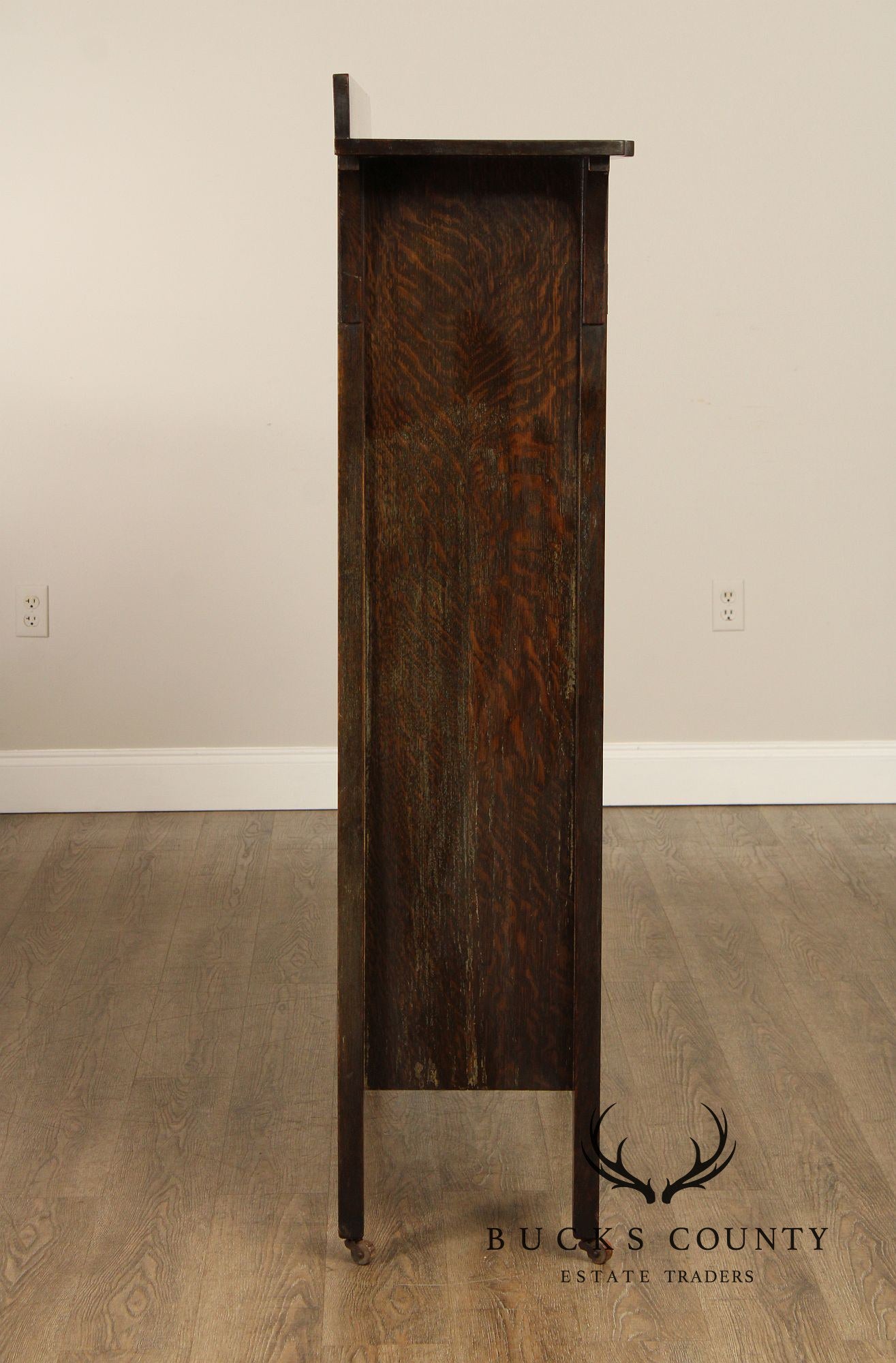 Limbert Antique Mission Oak Arts & Crafts Glass Door Bookcase