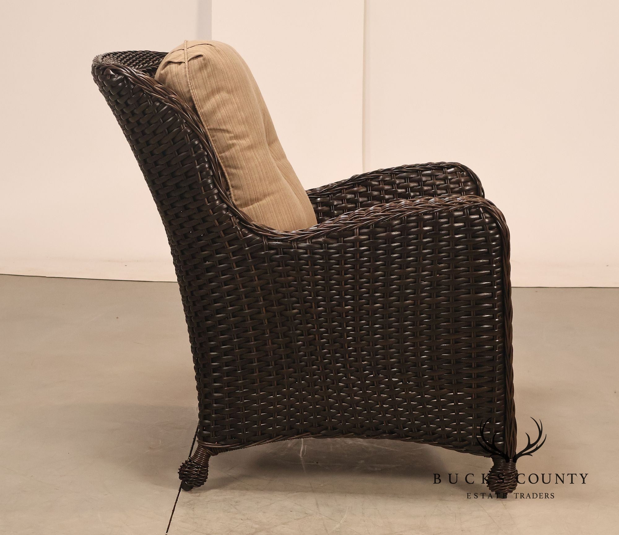 Northcape Pair of 'Richmond' Outdoor Wicker Patio Armchairs