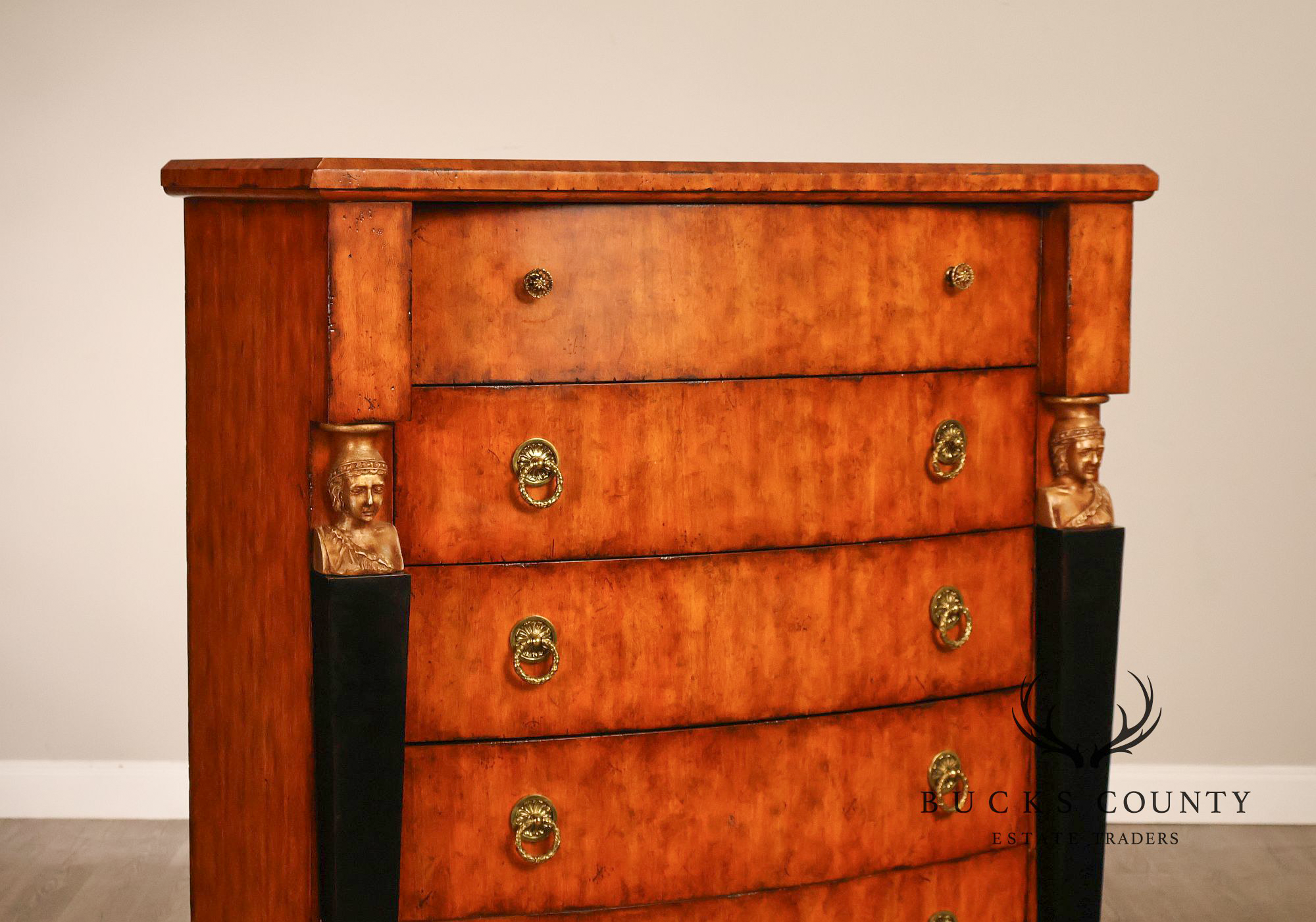 Lineage Home Furnishings Empire Style Tall Chest Of Drawers