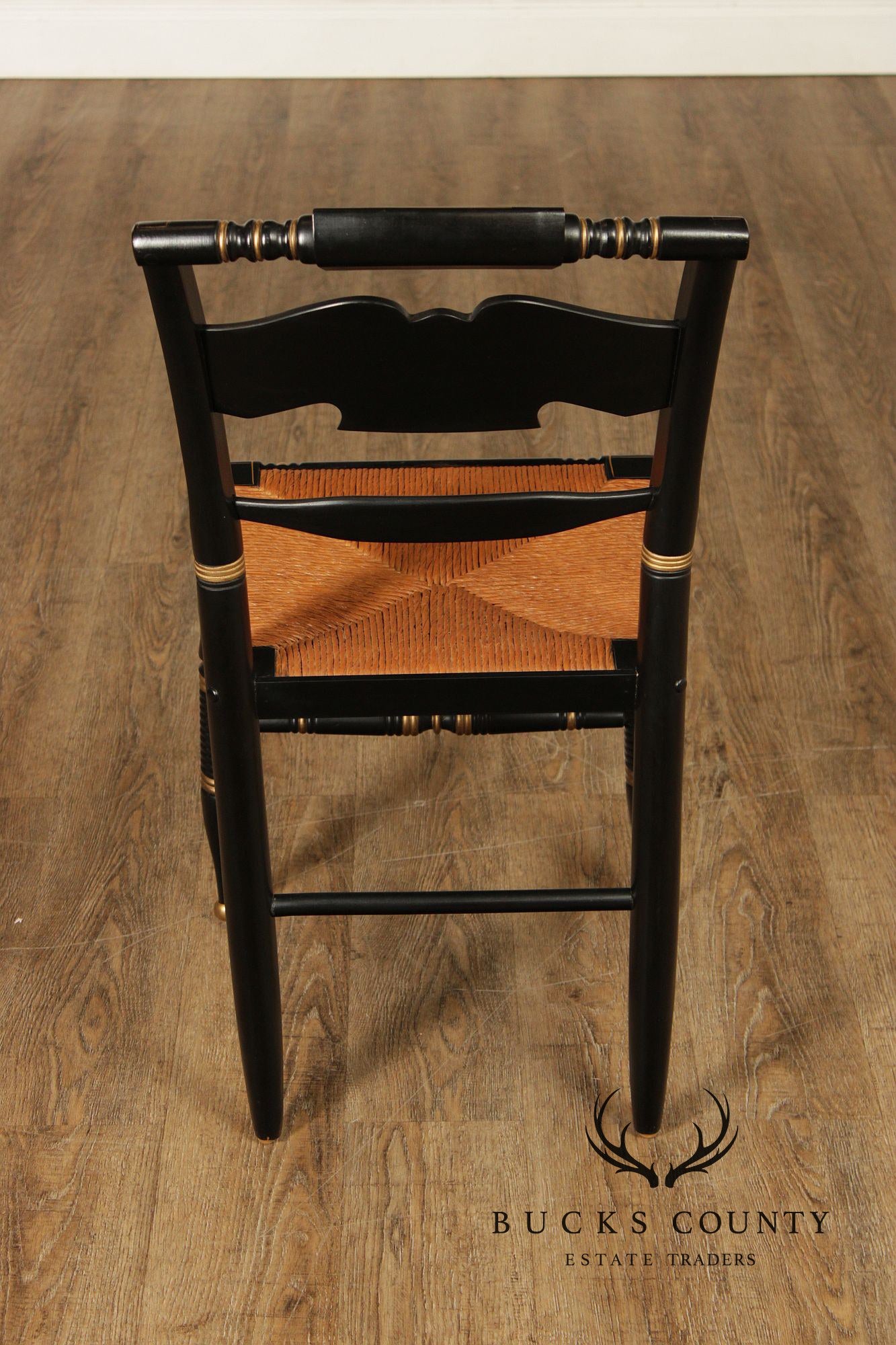 Ethan Allen Hitchcock Style Hand Painted Eagle Side Chair