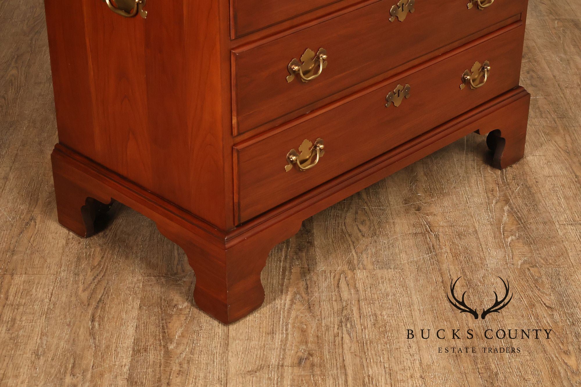 Henkel Harris Chippendale Style Cherry Bachelor's Chest