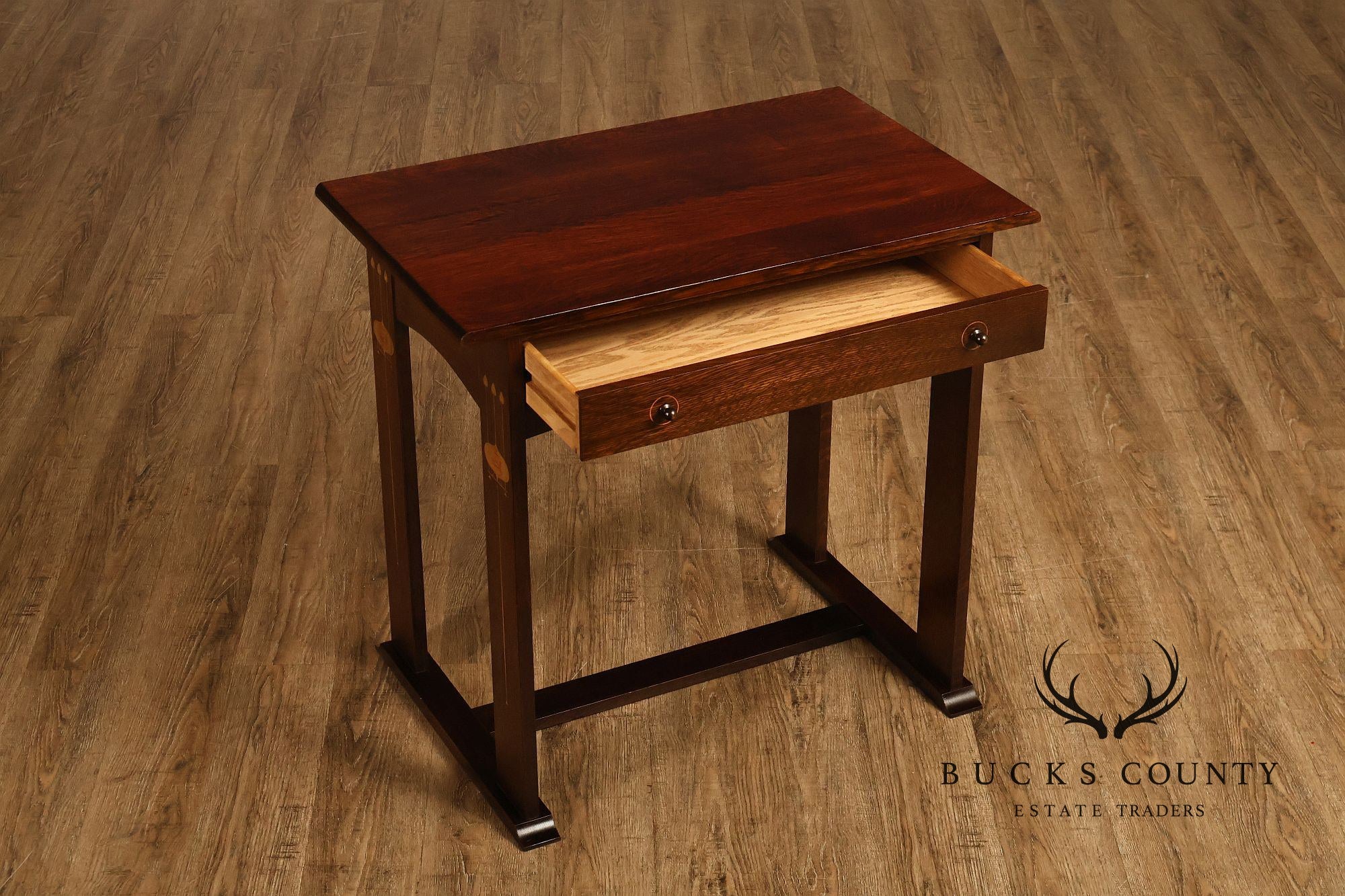 Stickley Commemorative Harvey Ellis Inlaid Oak Writing Desk