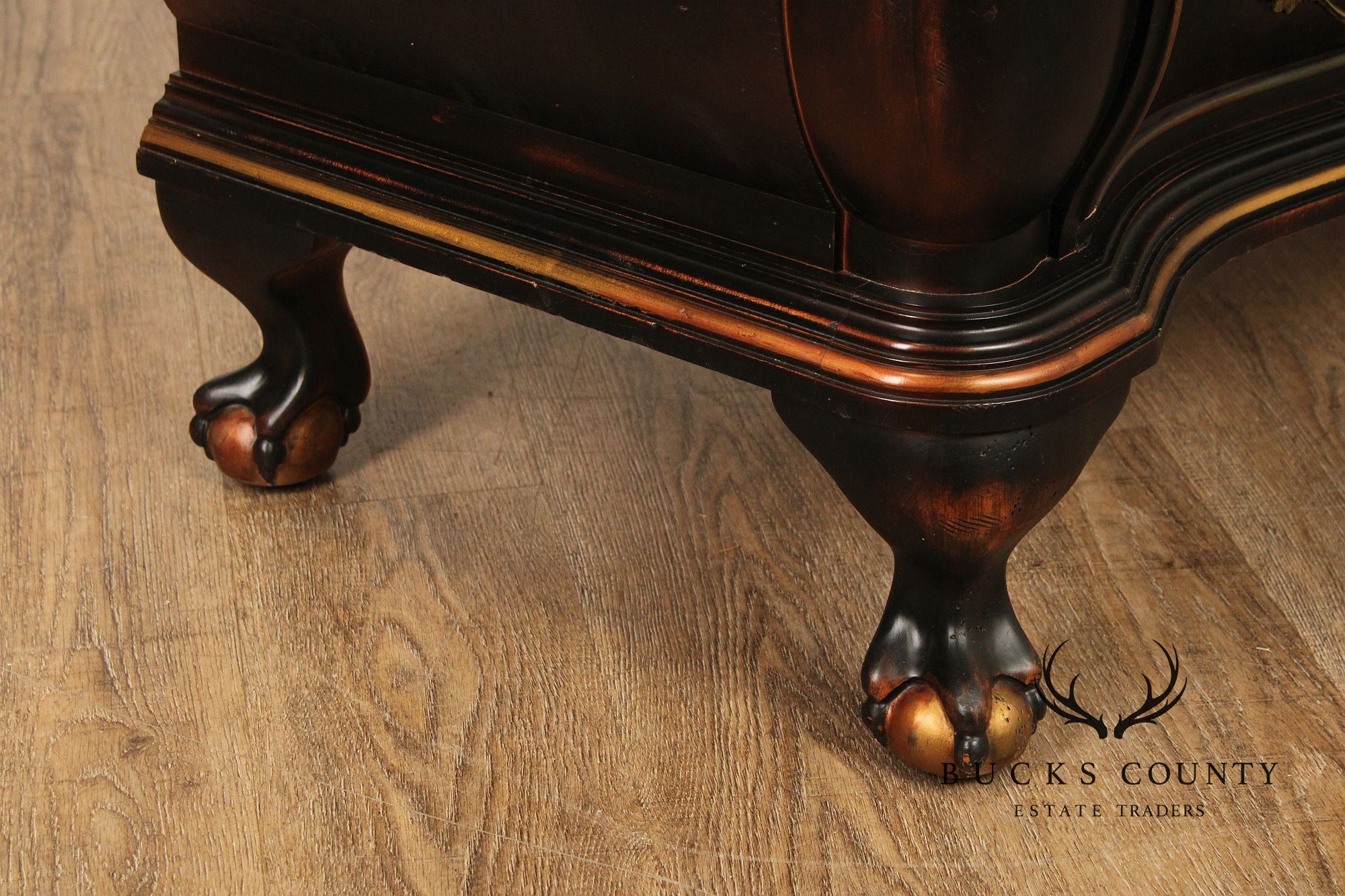 Hekman Italian Rococo Style Bombe Secretary Writing Desk