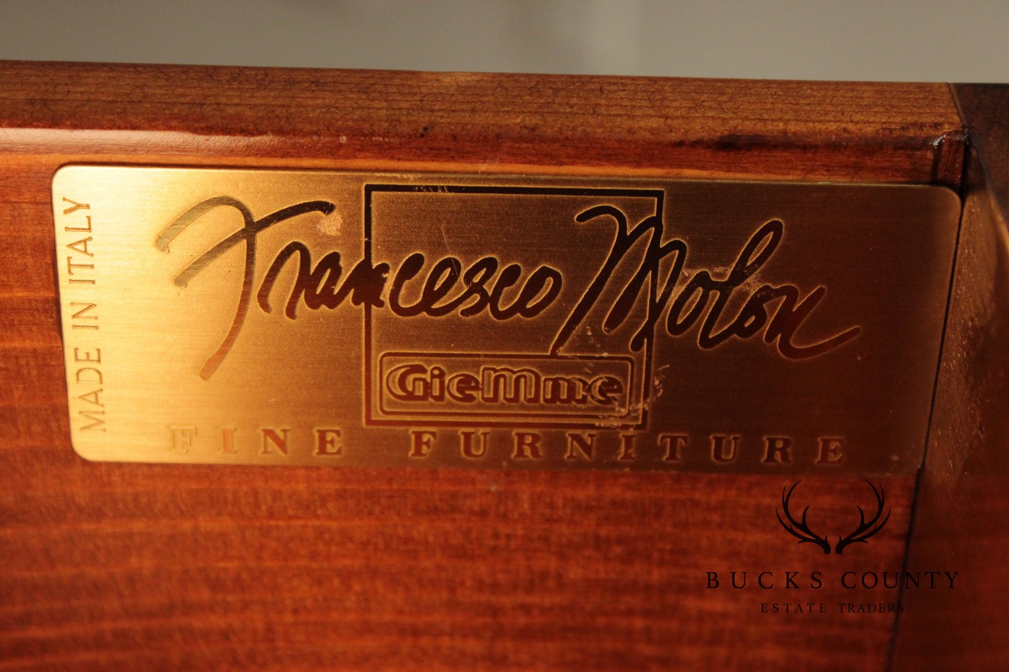 Francesco Molon XVI Century Style Large Walnut Carved Sideboard