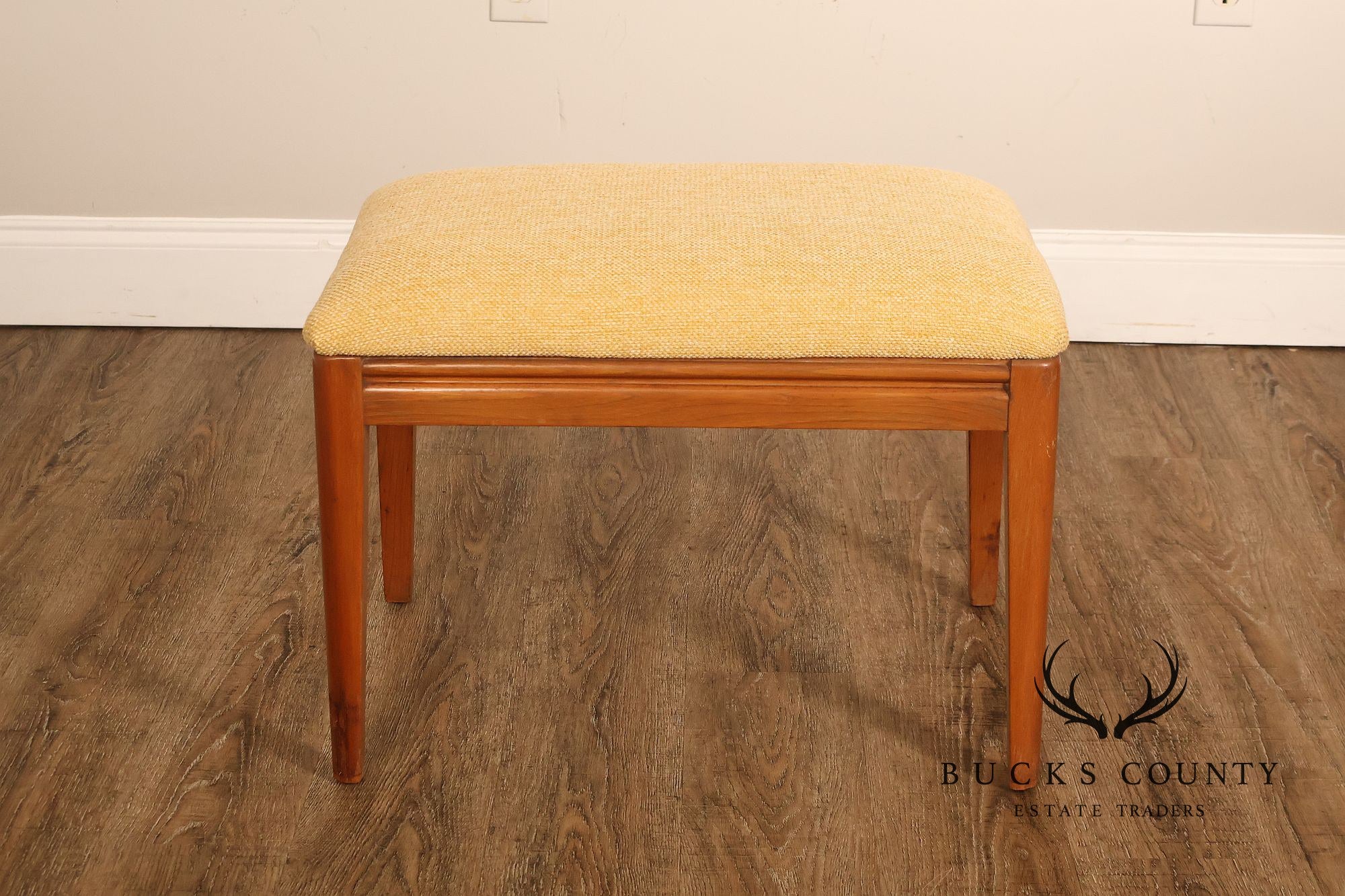 Mid Century Modern Upholstered Vanity Bench