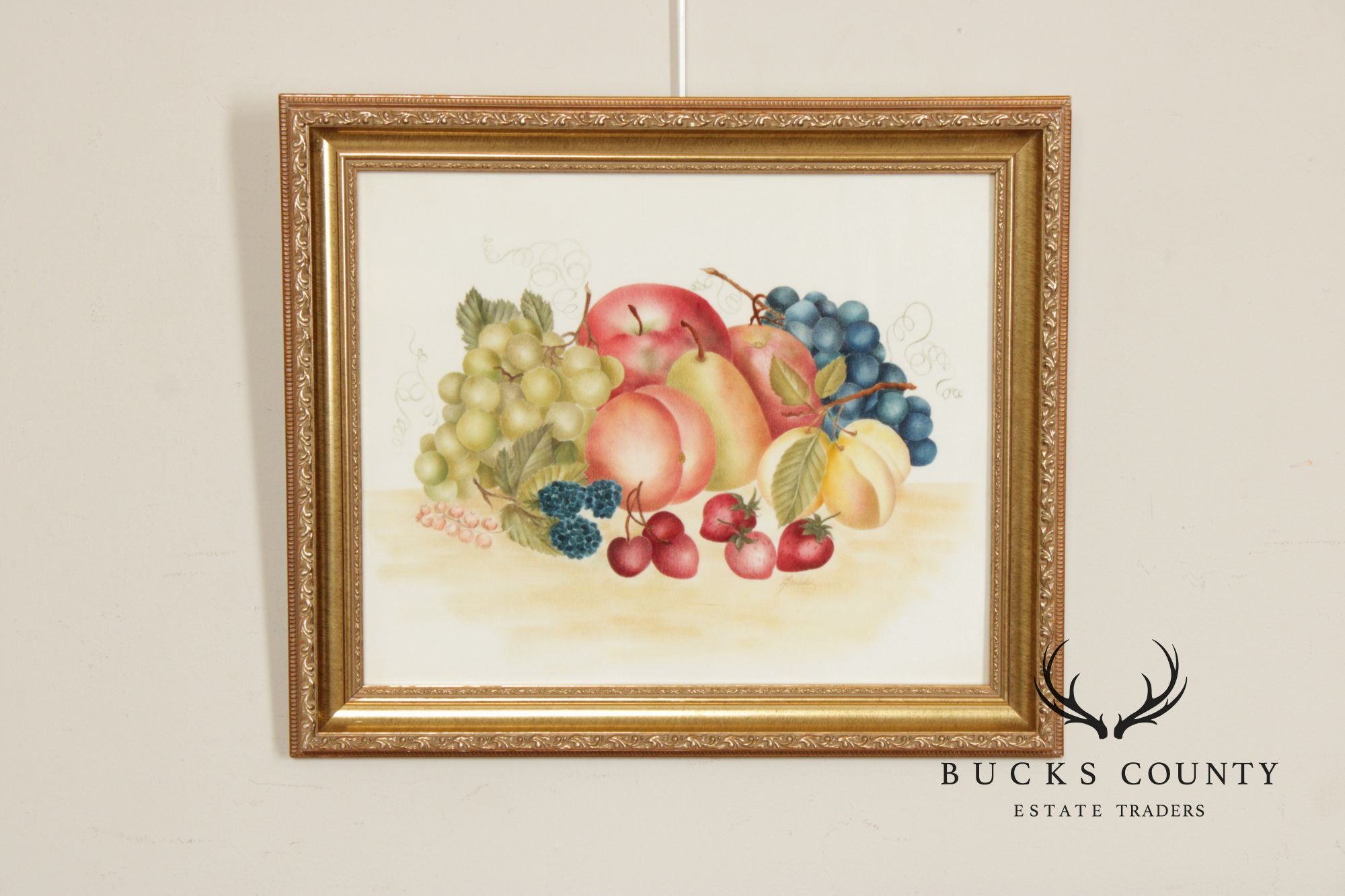 Linda Brubaker Fruit Theorem Painting on Velvet