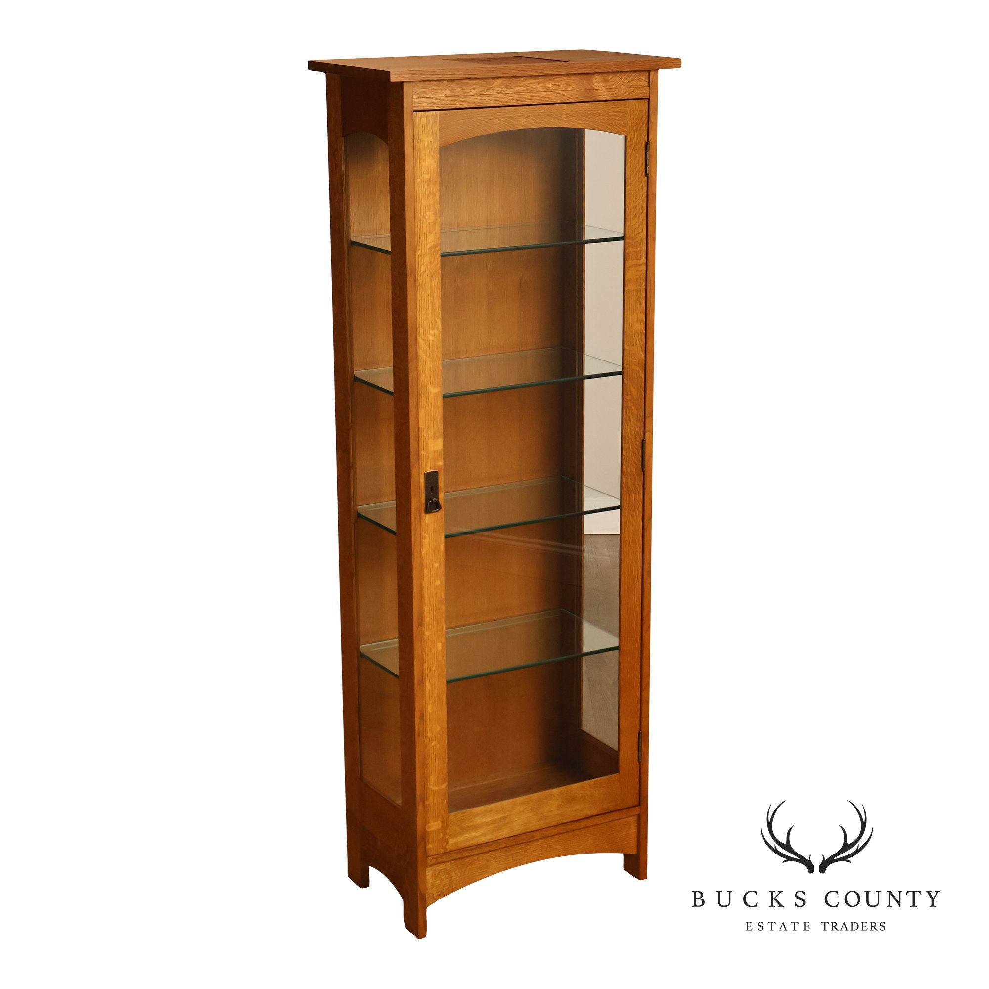 Stickley Mission Collection Oak Display Cabinet